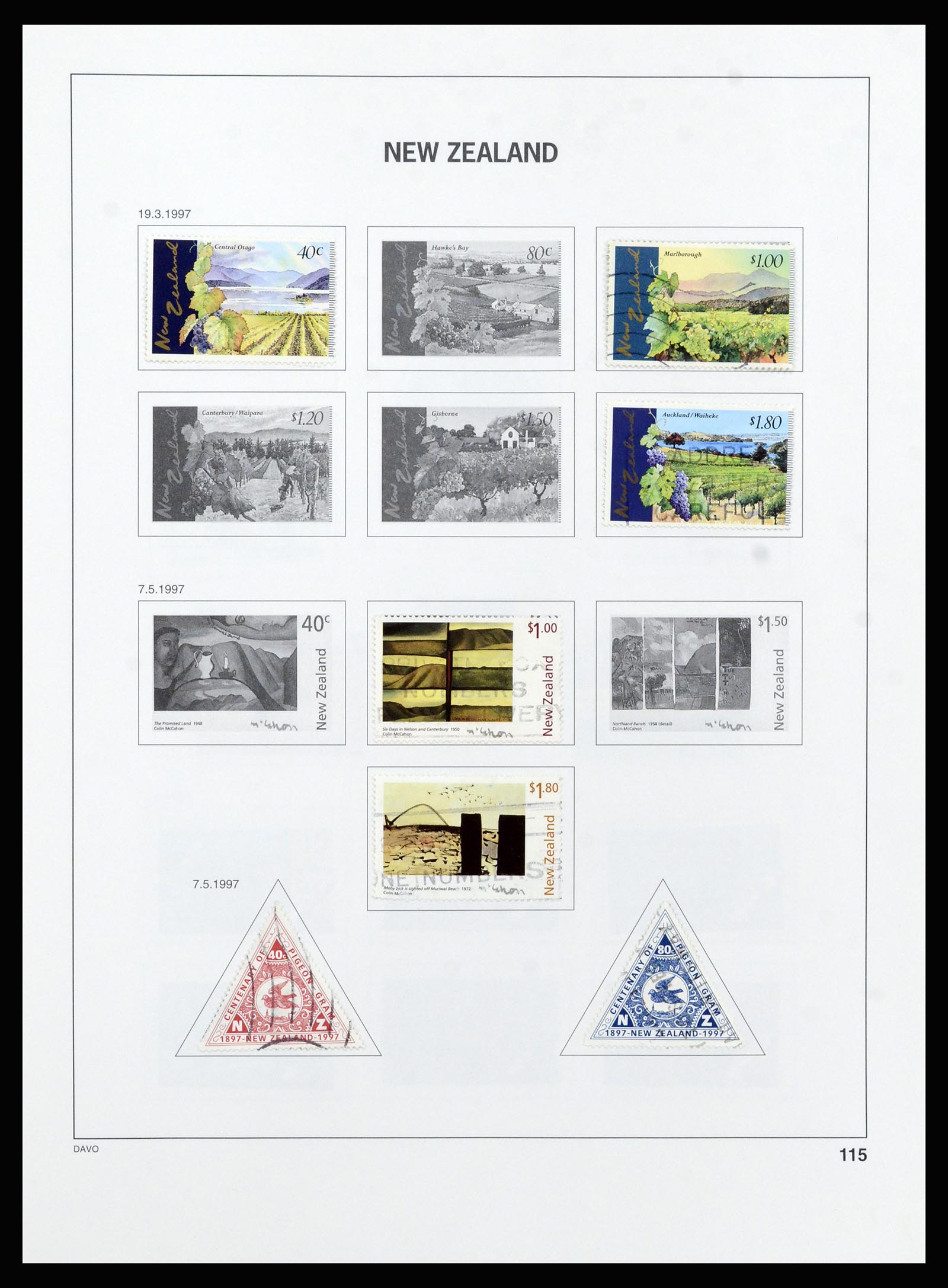 37209 114 - Postzegelverzameling 37209 Nieuw Zeeland 1855-1997.