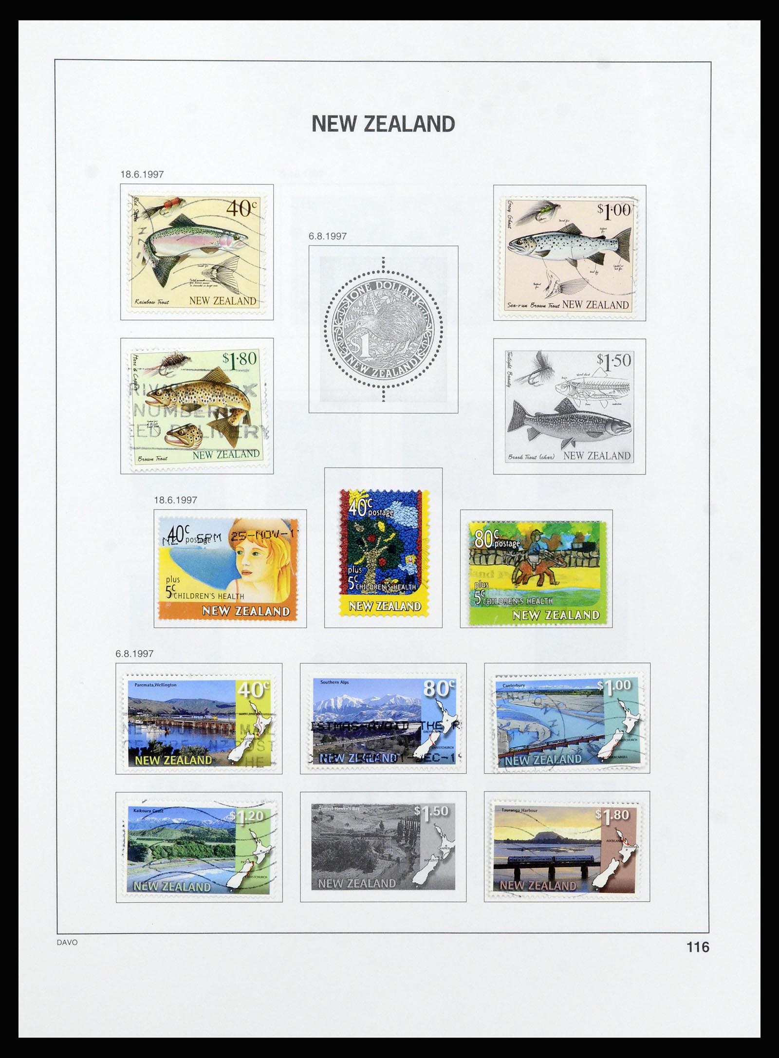 37209 115 - Stamp collection 37209 New Zealand 1855-1997.