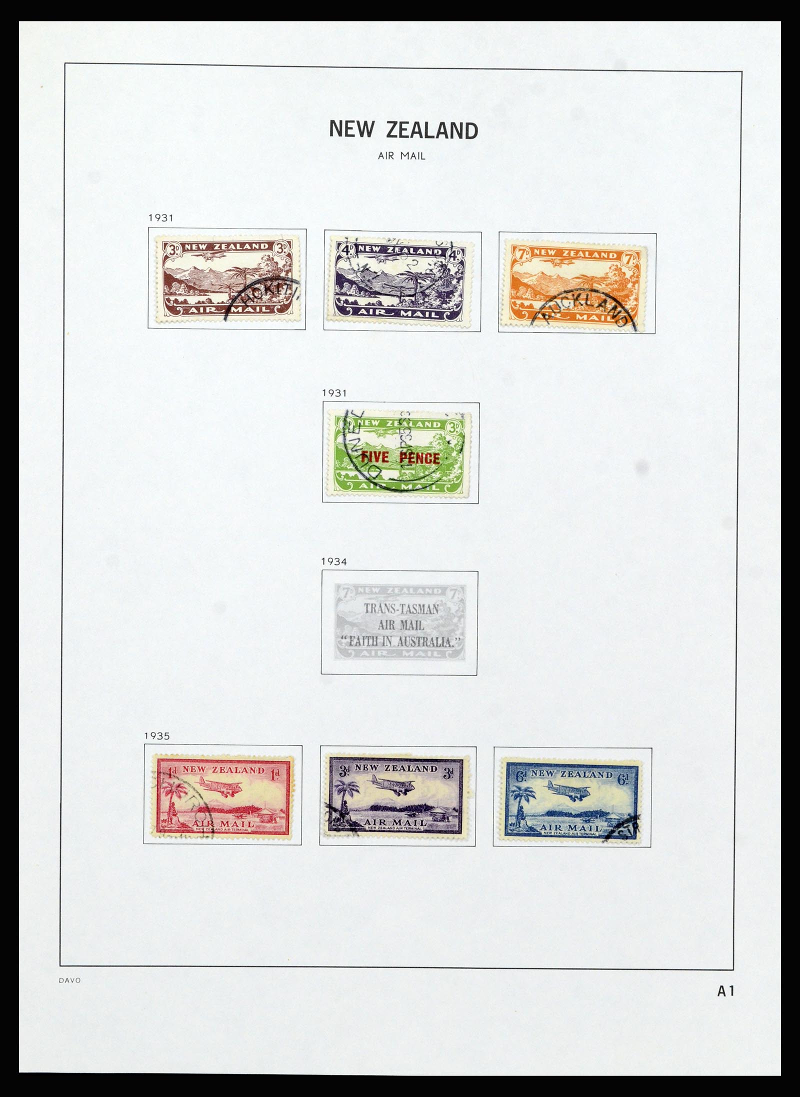 37209 117 - Postzegelverzameling 37209 Nieuw Zeeland 1855-1997.