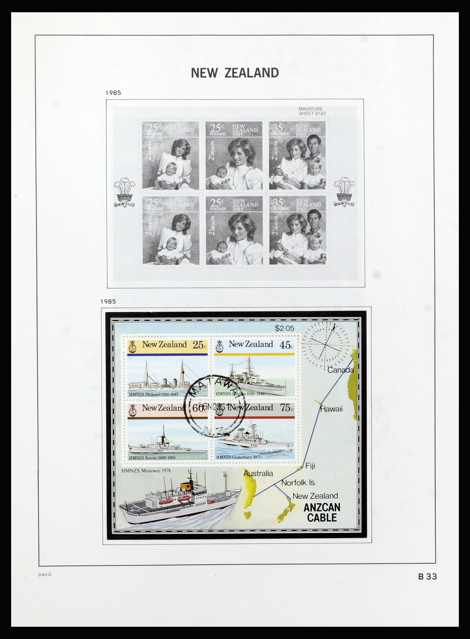 37209 121 - Postzegelverzameling 37209 Nieuw Zeeland 1855-1997.