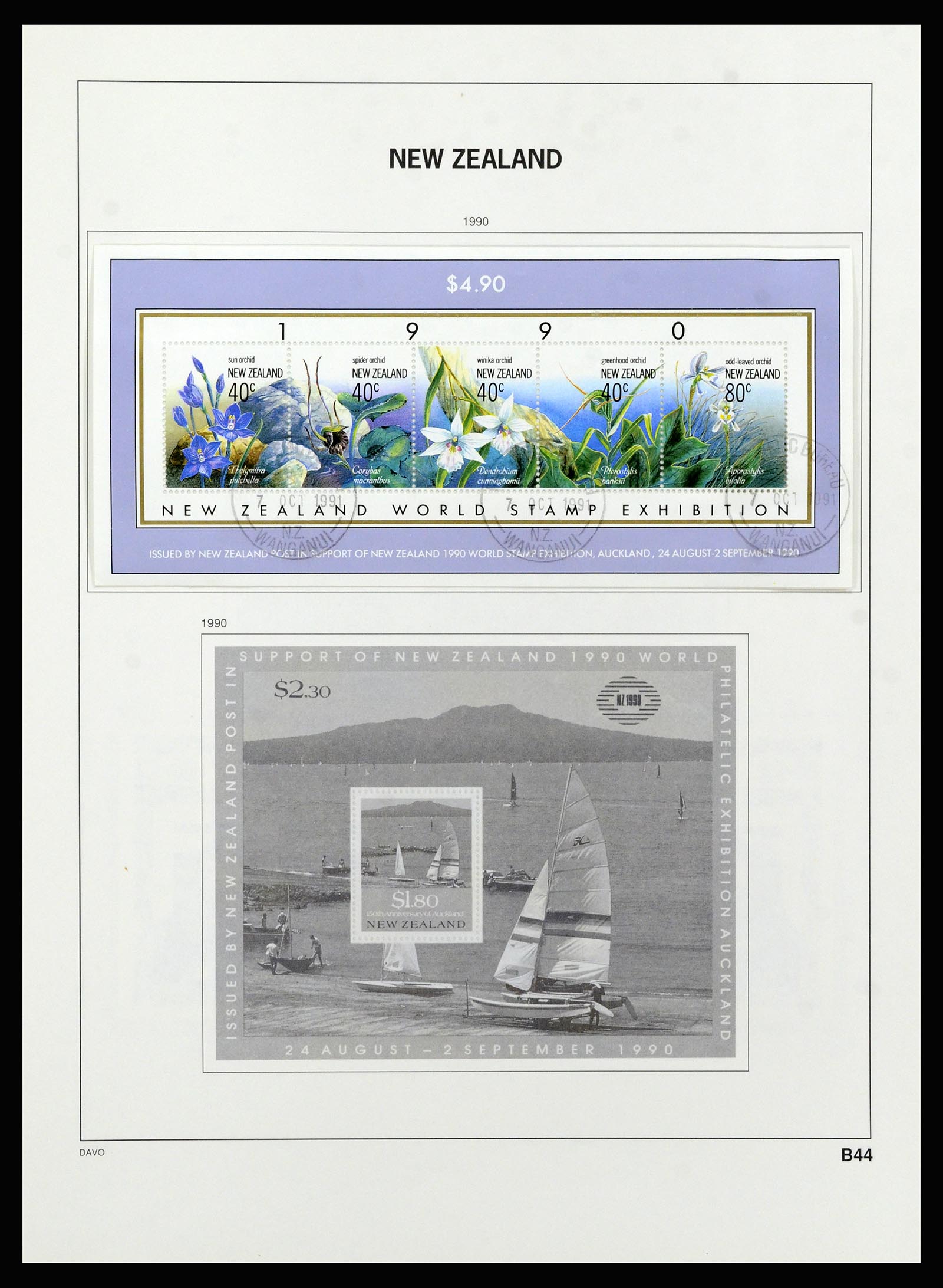37209 129 - Stamp collection 37209 New Zealand 1855-1997.
