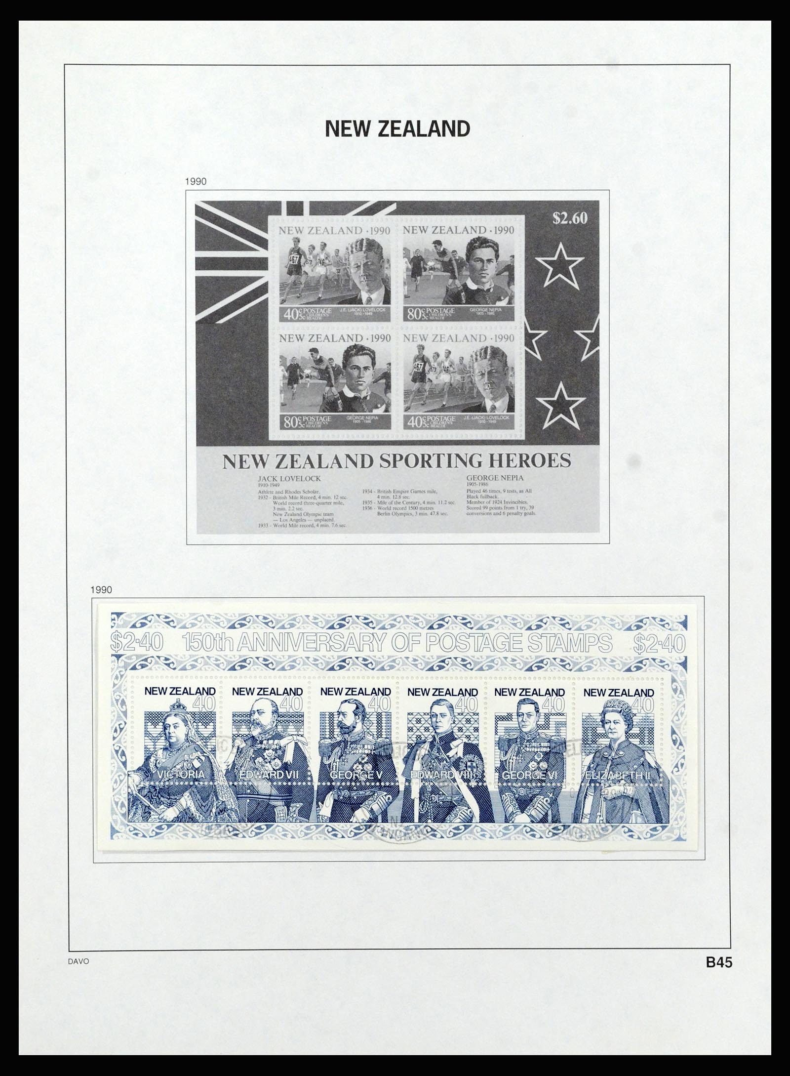 37209 130 - Postzegelverzameling 37209 Nieuw Zeeland 1855-1997.