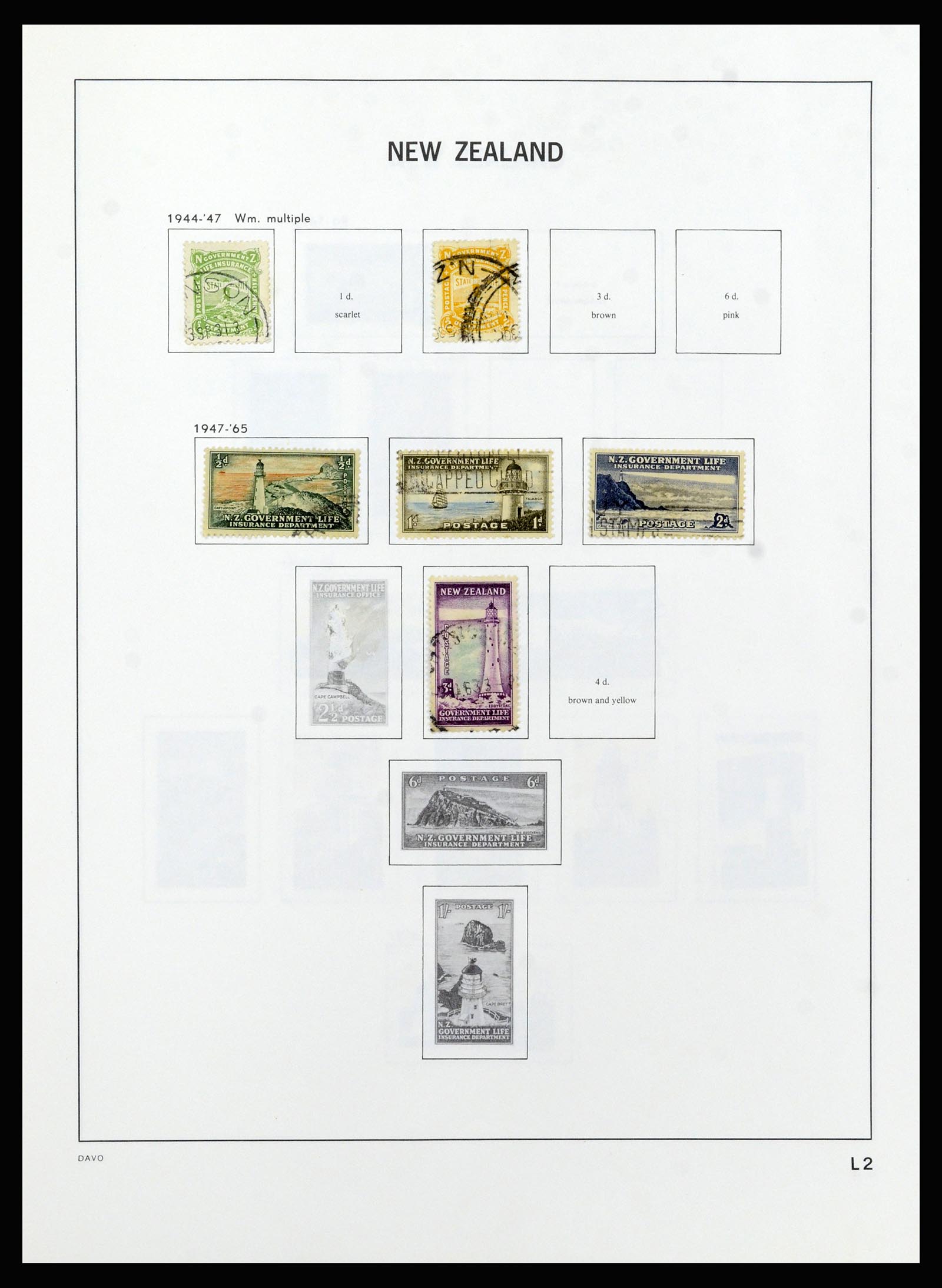 37209 143 - Stamp collection 37209 New Zealand 1855-1997.