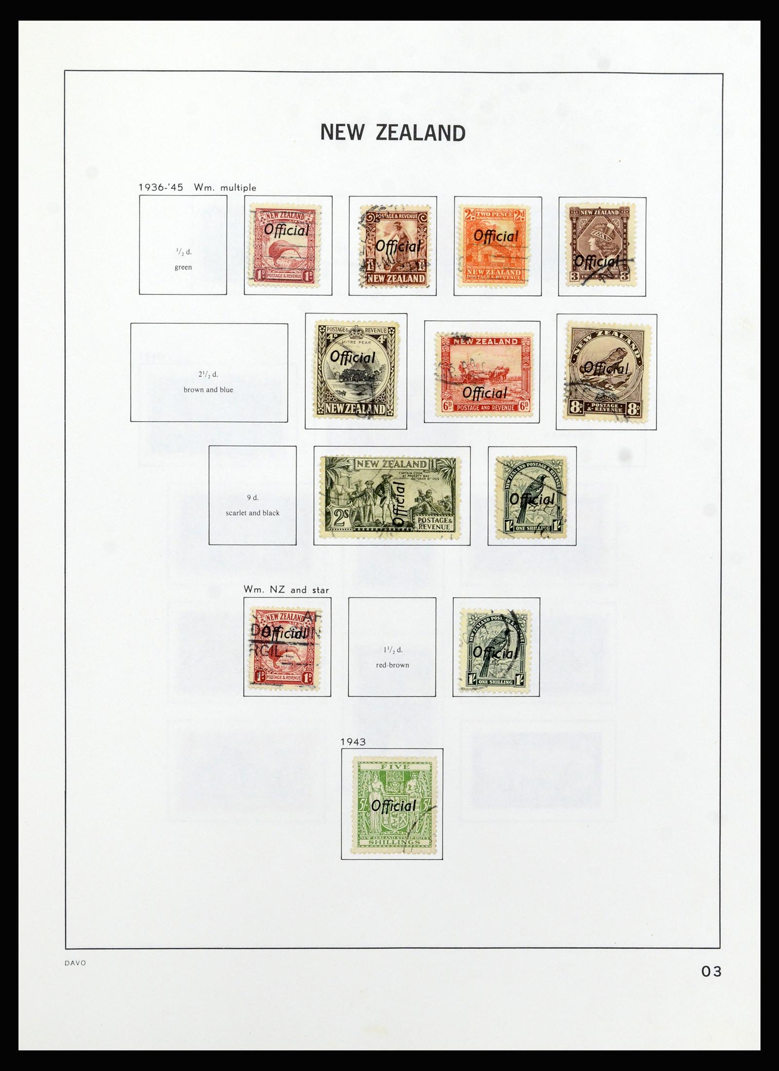 37209 148 - Stamp collection 37209 New Zealand 1855-1997.