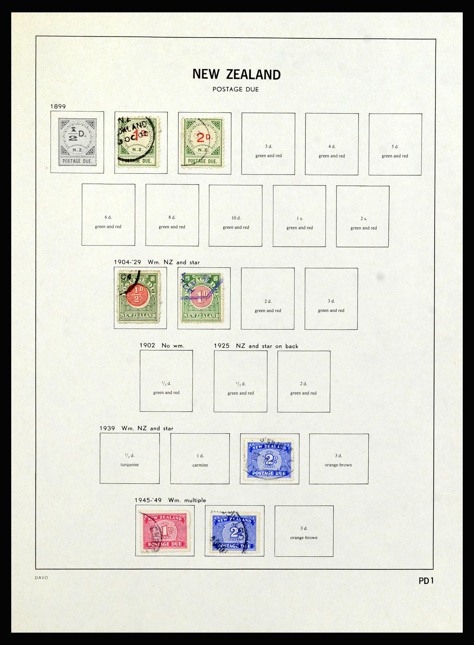 37209 151 - Postzegelverzameling 37209 Nieuw Zeeland 1855-1997.