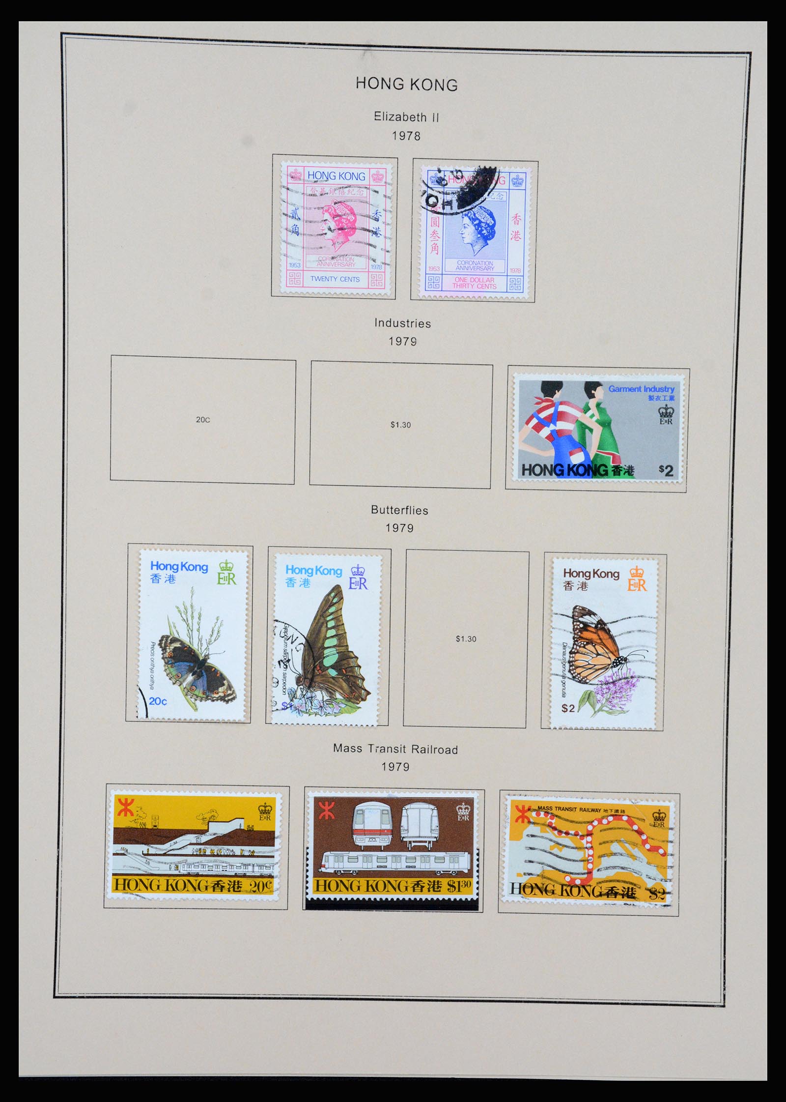 37210 037 - Postzegelverzameling 37210 Hongkong 1862-2000.
