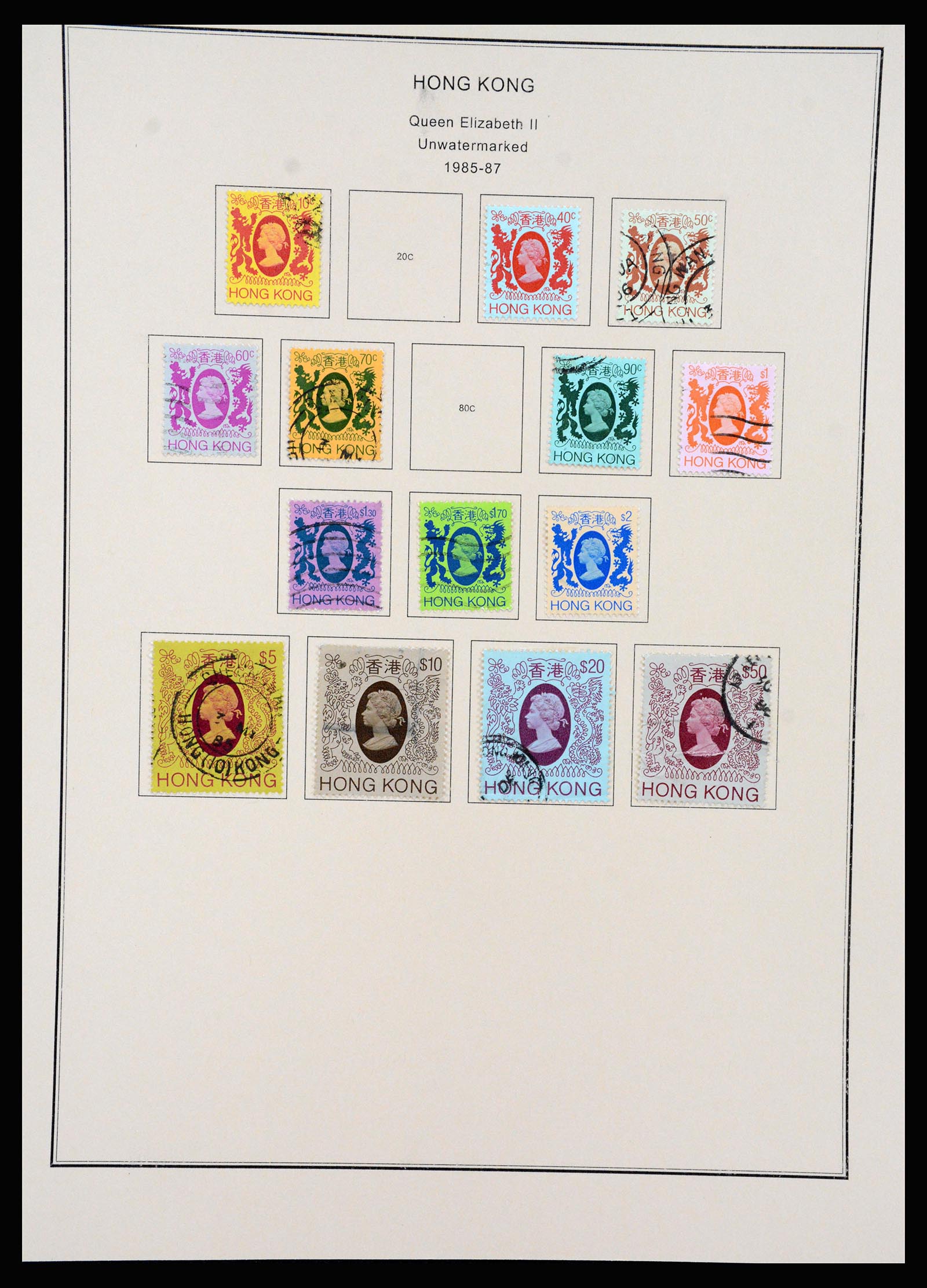37210 045 - Postzegelverzameling 37210 Hongkong 1862-2000.