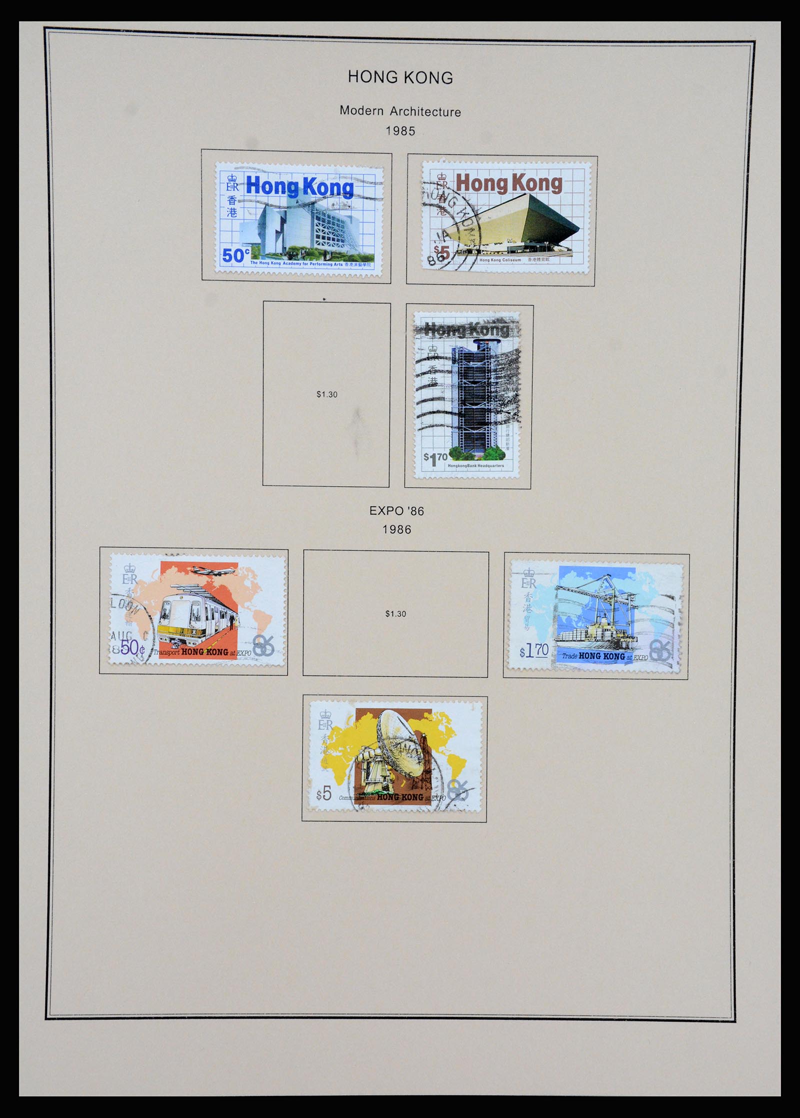 37210 053 - Postzegelverzameling 37210 Hongkong 1862-2000.