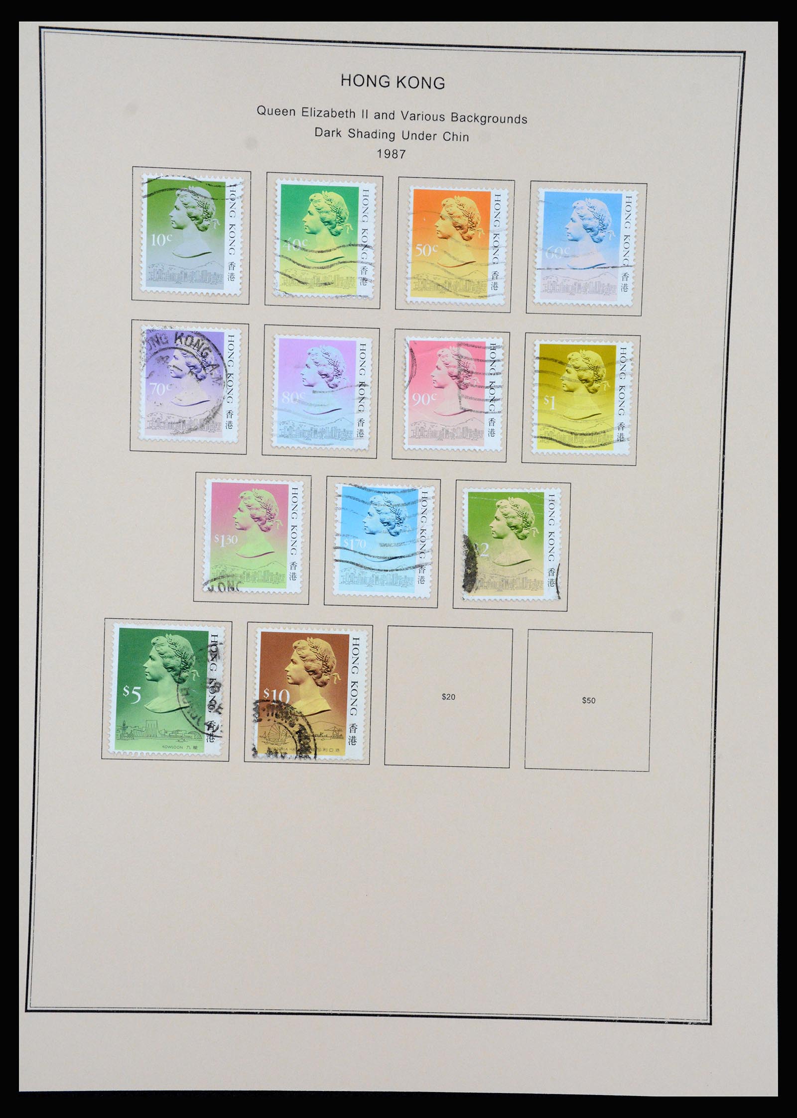 37210 060 - Postzegelverzameling 37210 Hongkong 1862-2000.