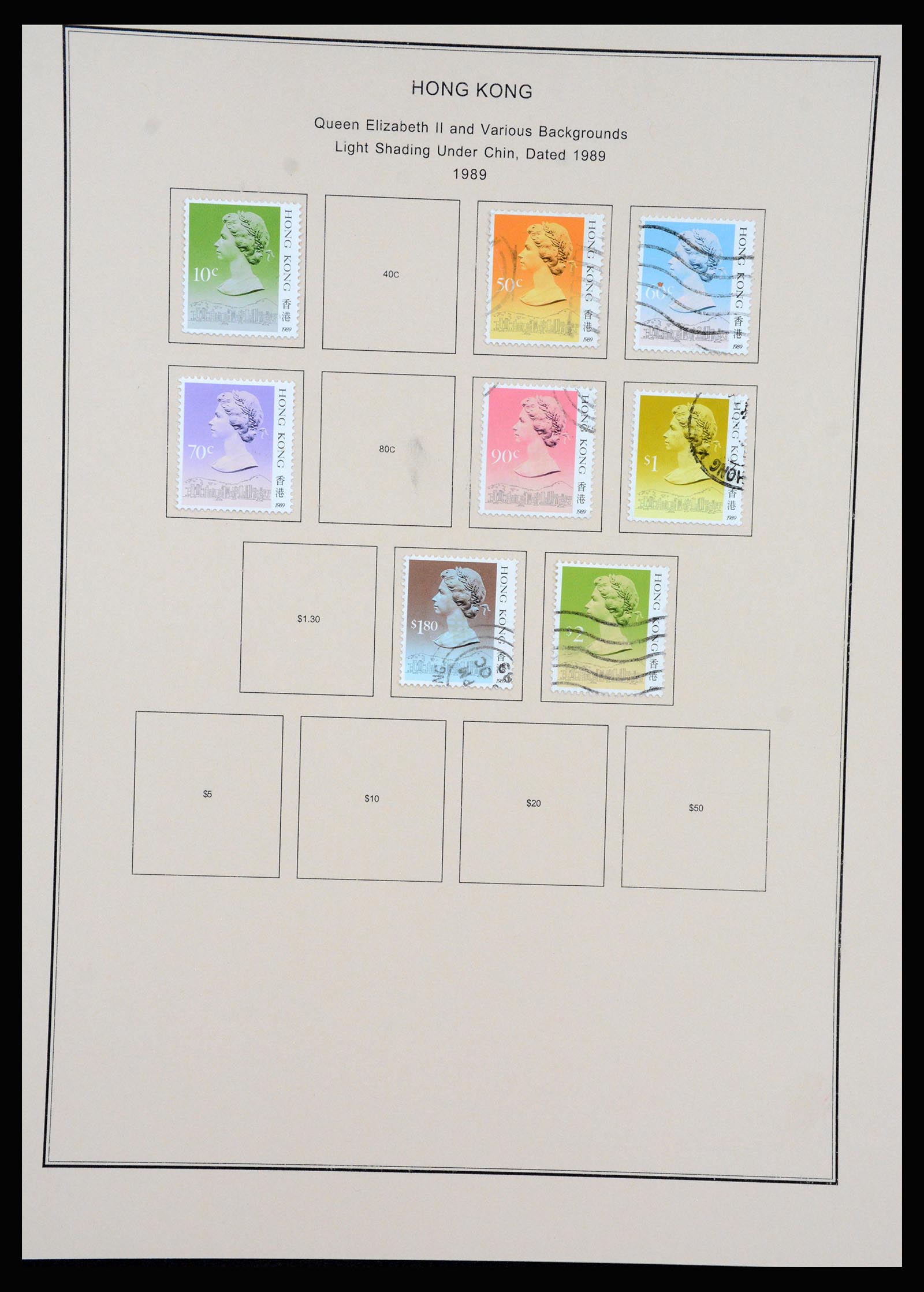 37210 062 - Postzegelverzameling 37210 Hongkong 1862-2000.