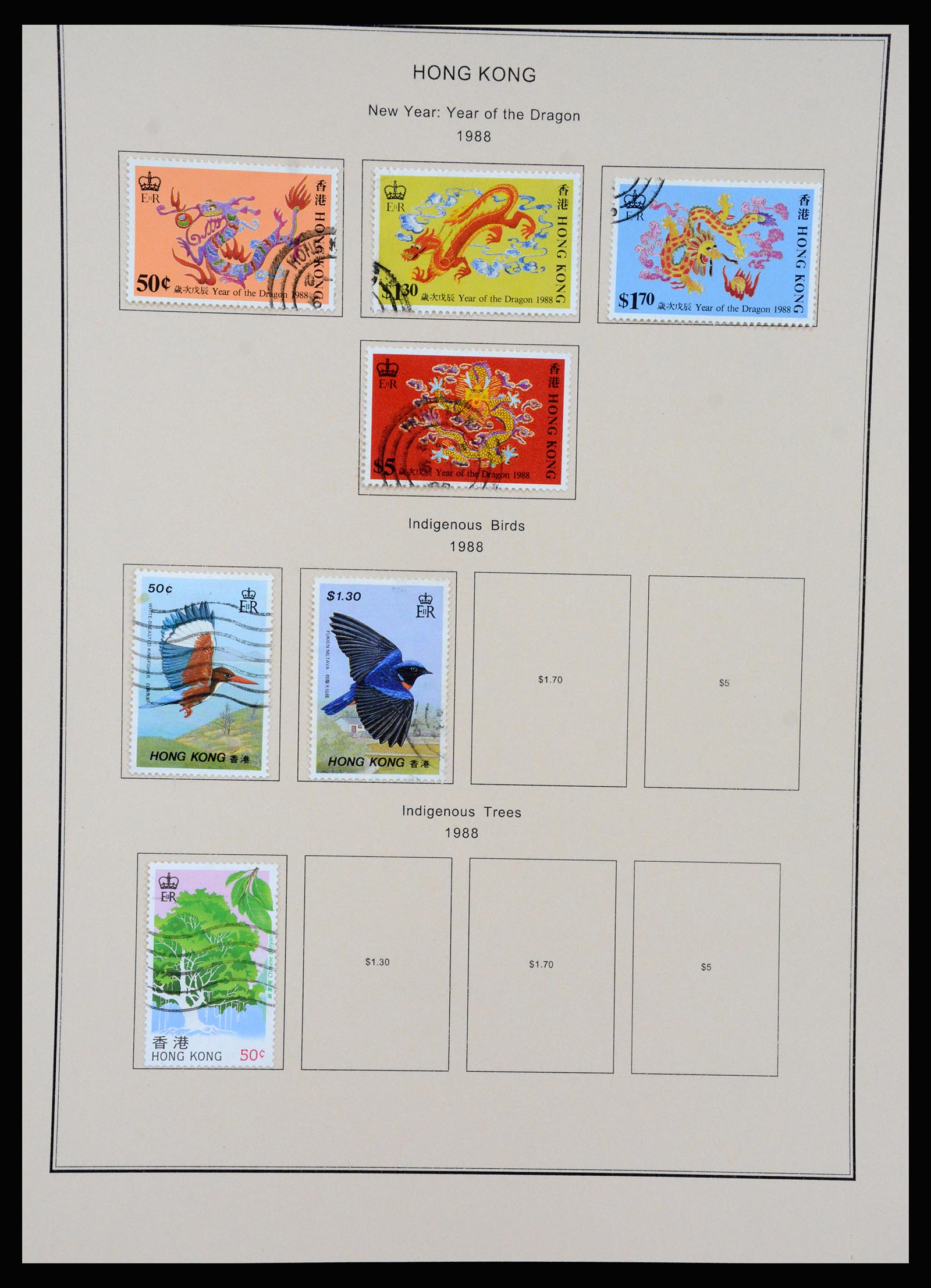 37210 066 - Postzegelverzameling 37210 Hongkong 1862-2000.
