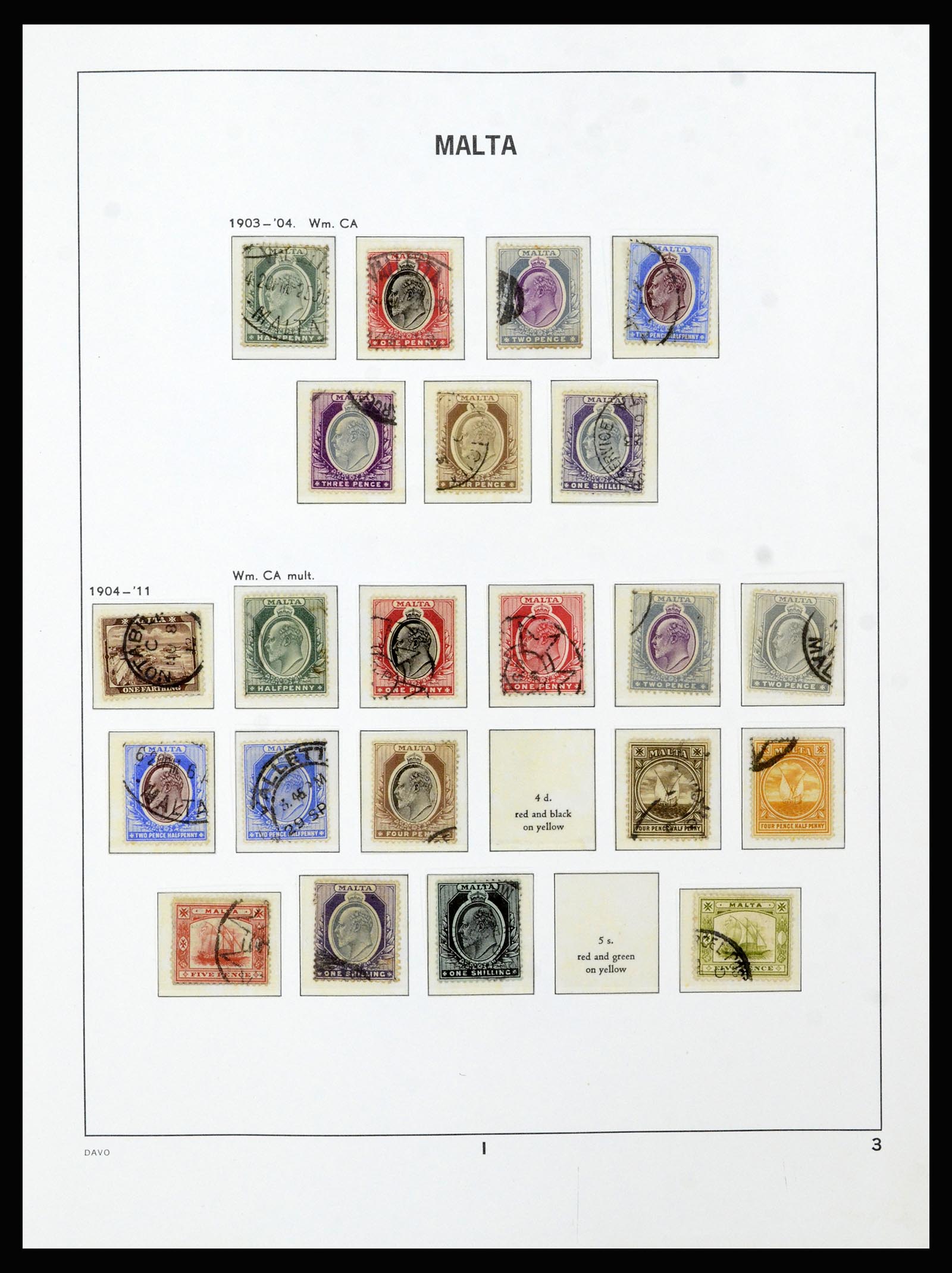 37212 003 - Postzegelverzameling 37212 Malta 1863-1989.