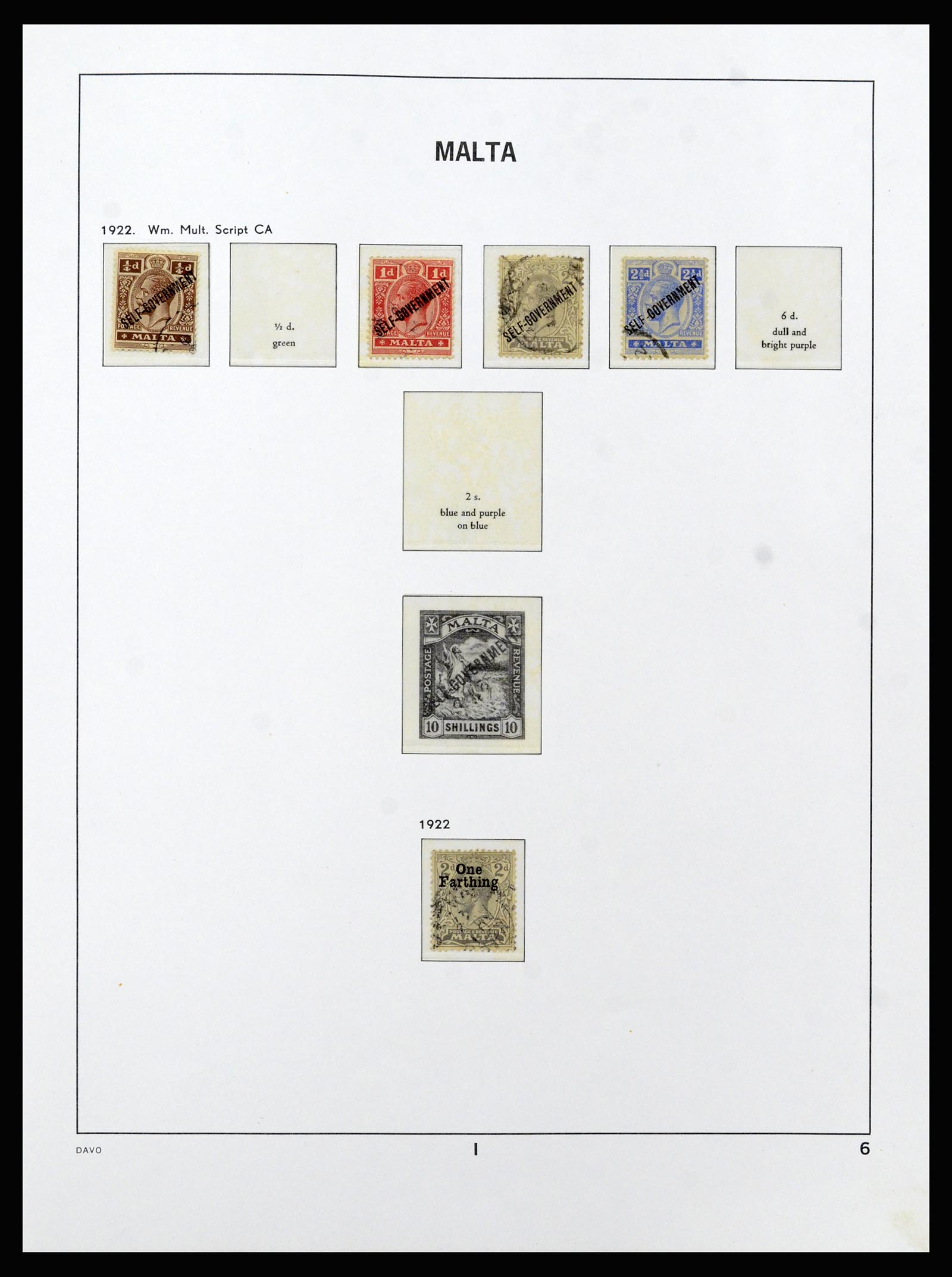 37212 006 - Postzegelverzameling 37212 Malta 1863-1989.