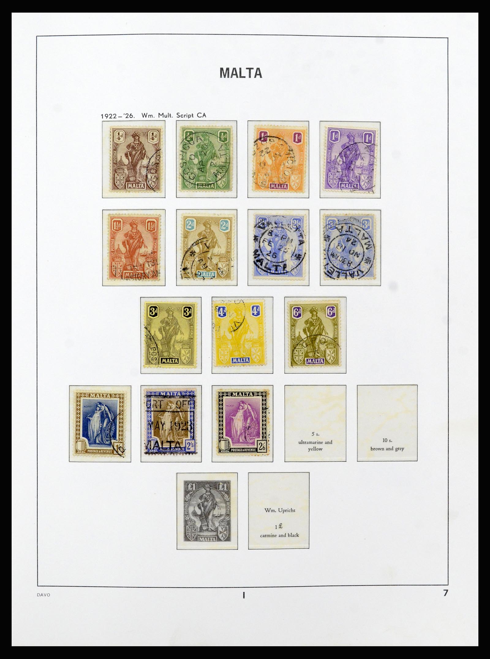 37212 007 - Postzegelverzameling 37212 Malta 1863-1989.