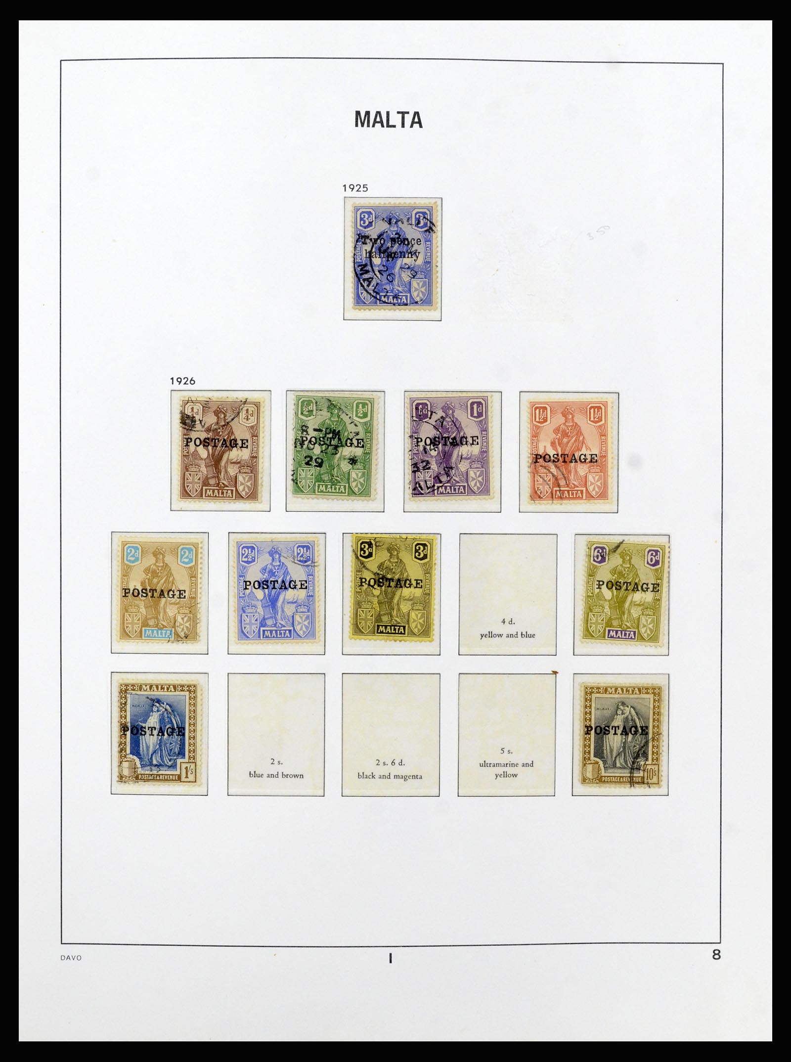 37212 008 - Postzegelverzameling 37212 Malta 1863-1989.