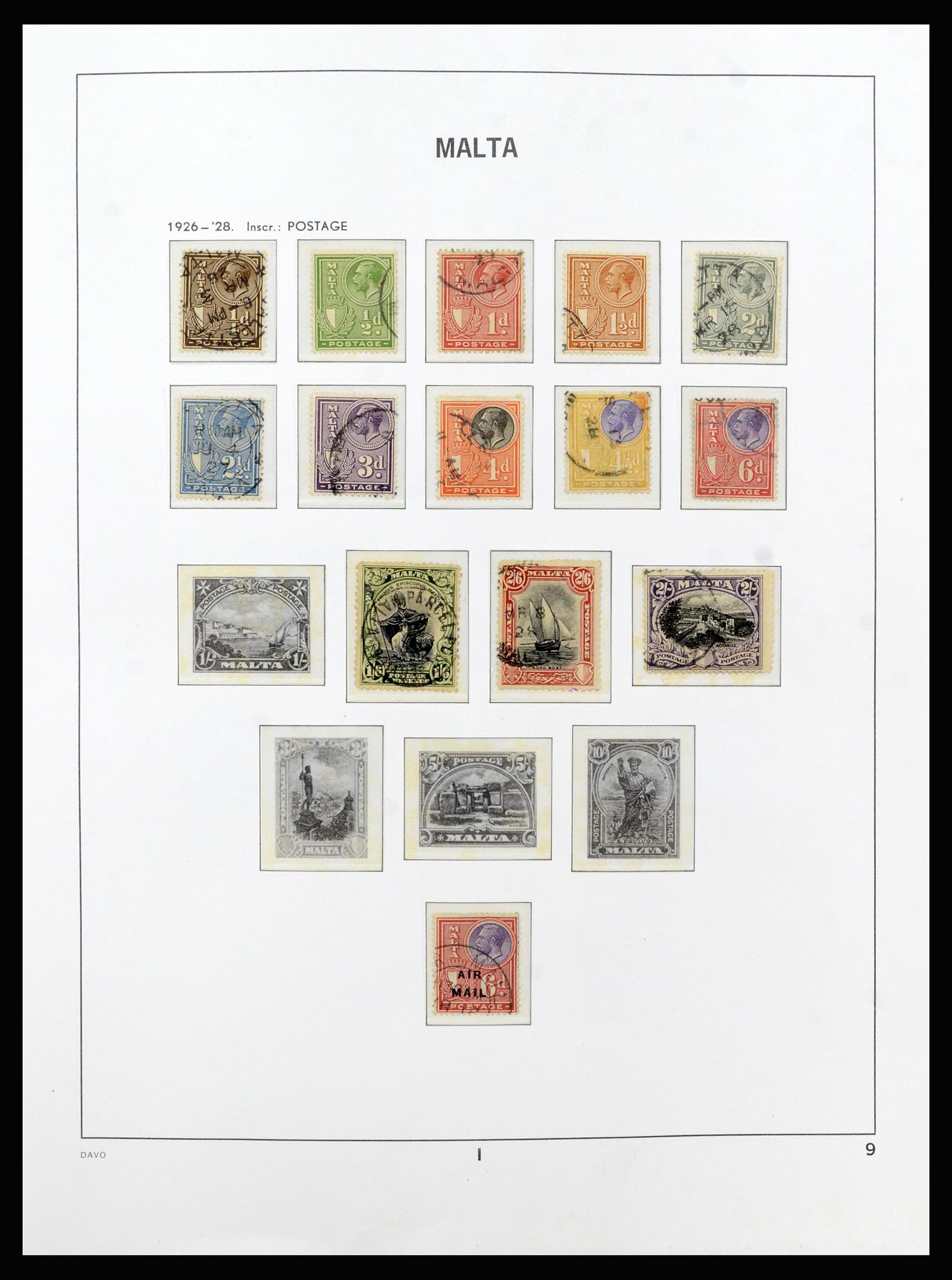37212 009 - Postzegelverzameling 37212 Malta 1863-1989.