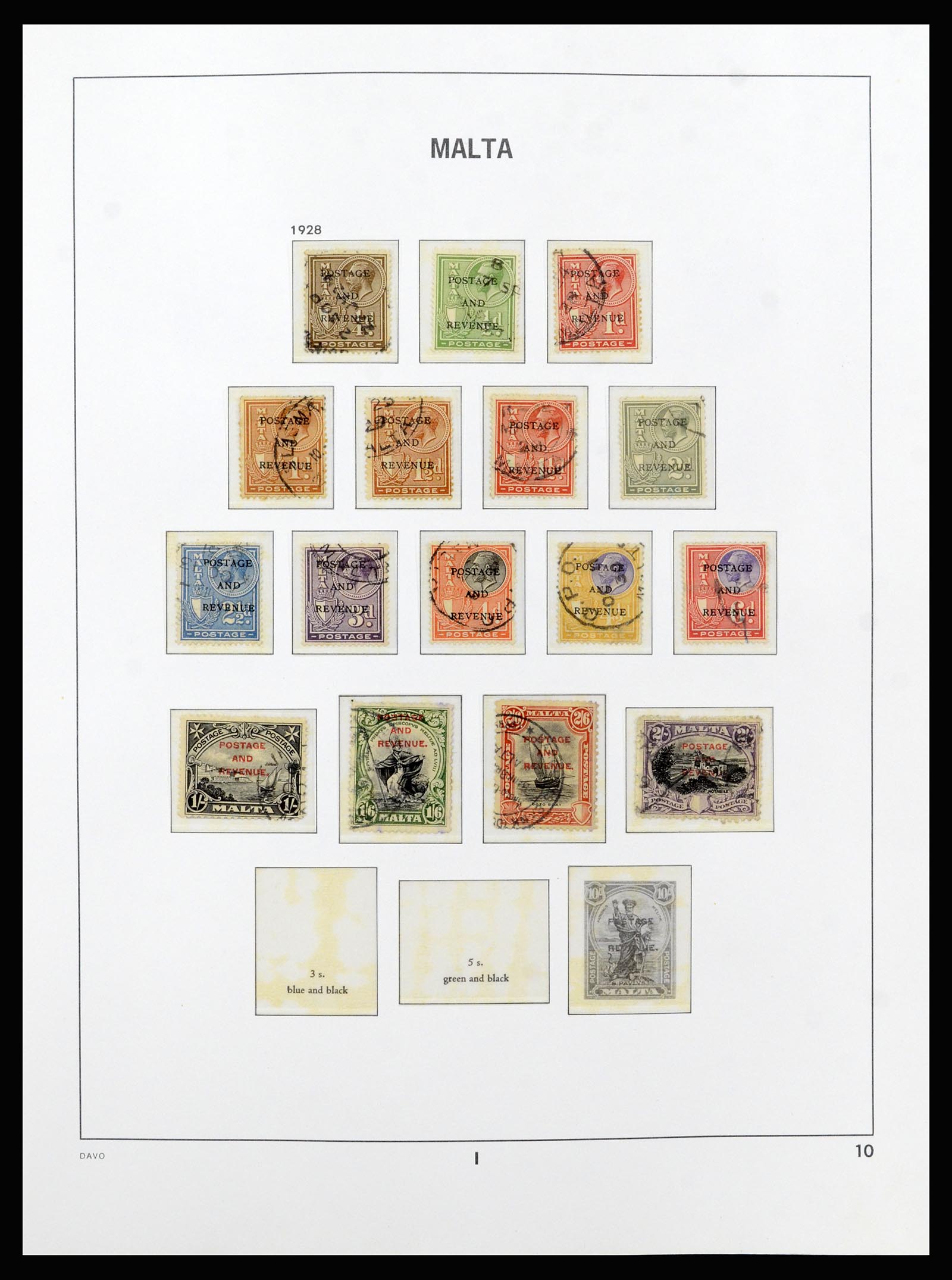 37212 010 - Postzegelverzameling 37212 Malta 1863-1989.