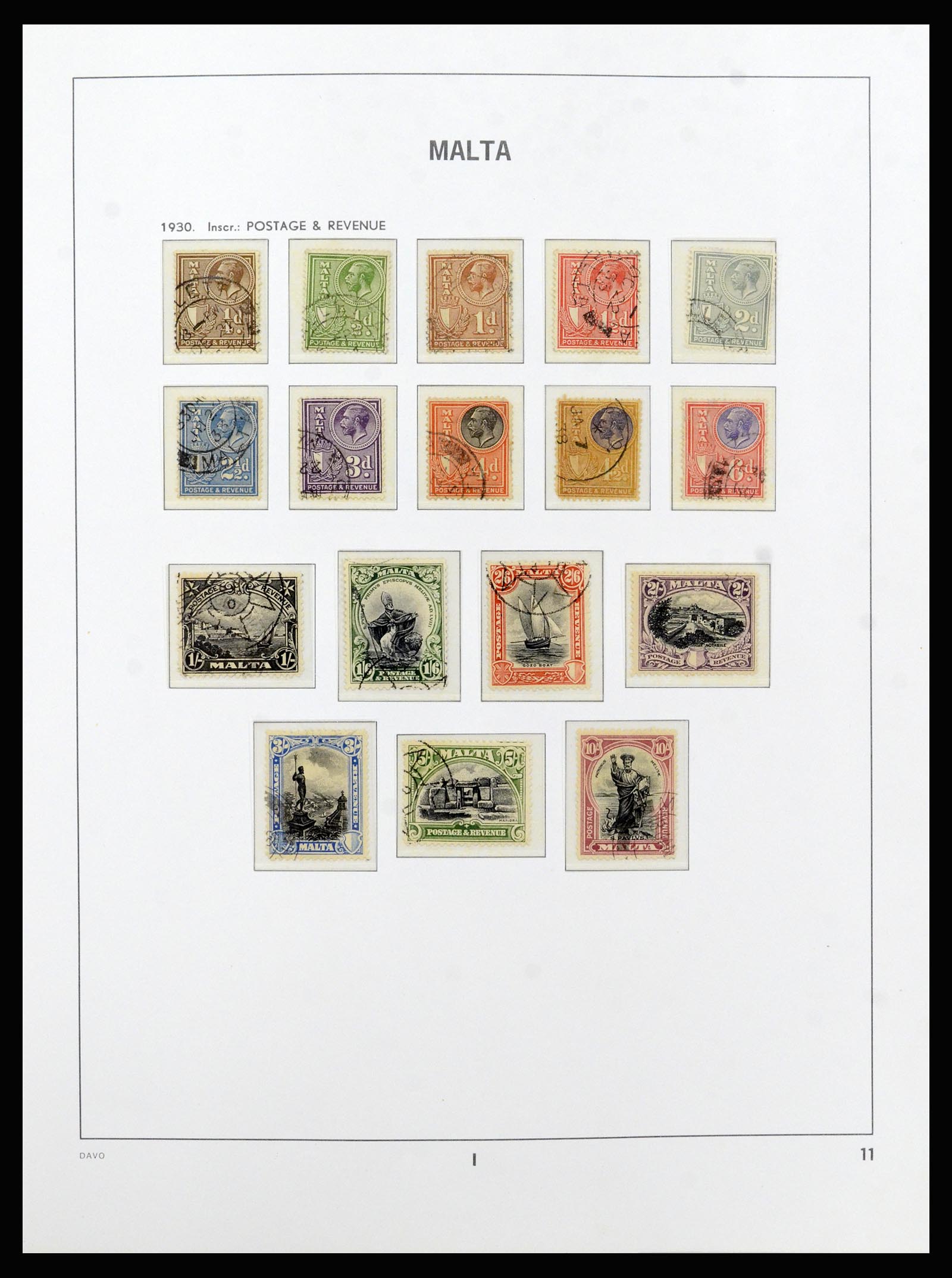 37212 011 - Postzegelverzameling 37212 Malta 1863-1989.