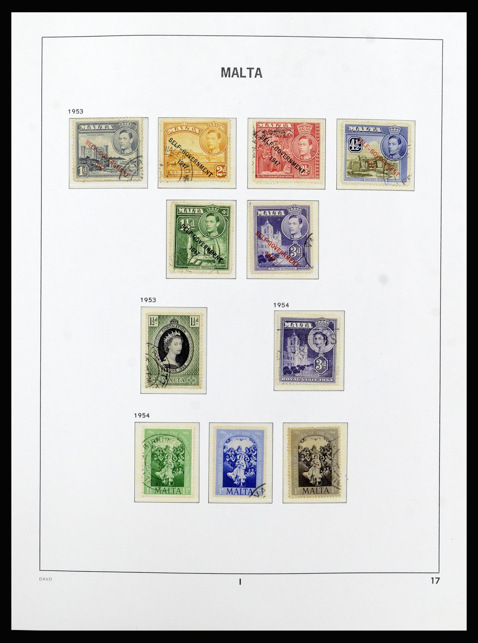 37212 017 - Stamp collection 37212 Malta 1863-1989.