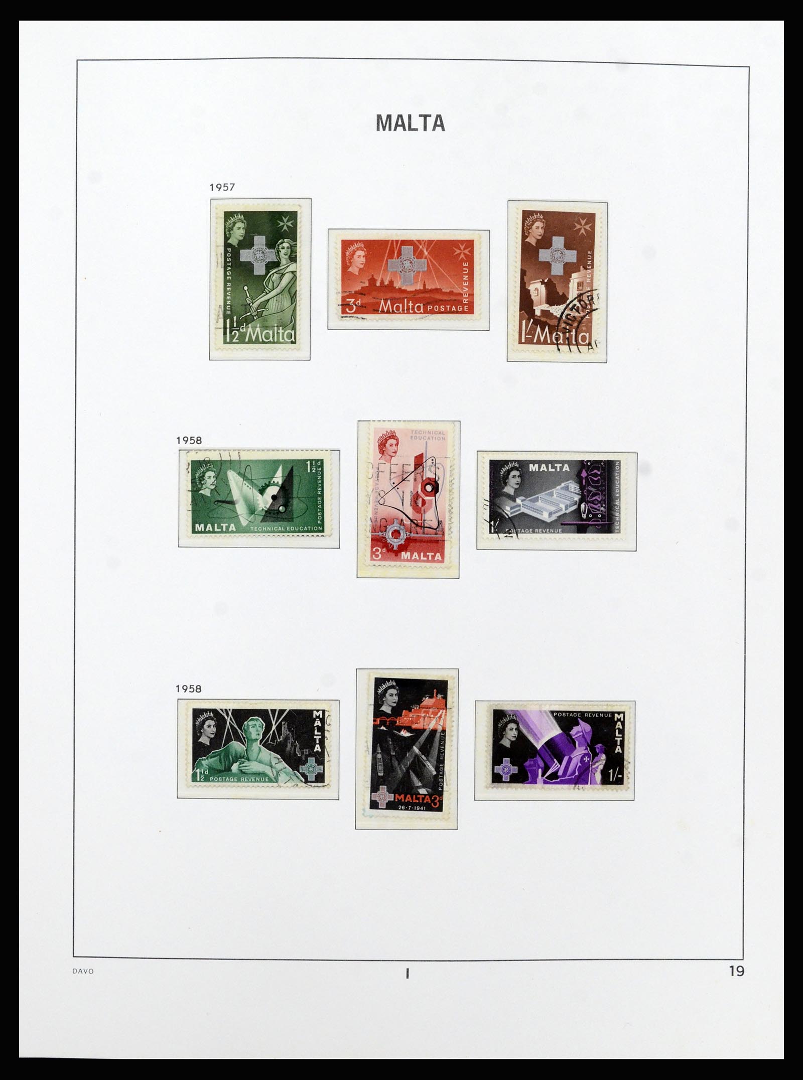 37212 019 - Stamp collection 37212 Malta 1863-1989.