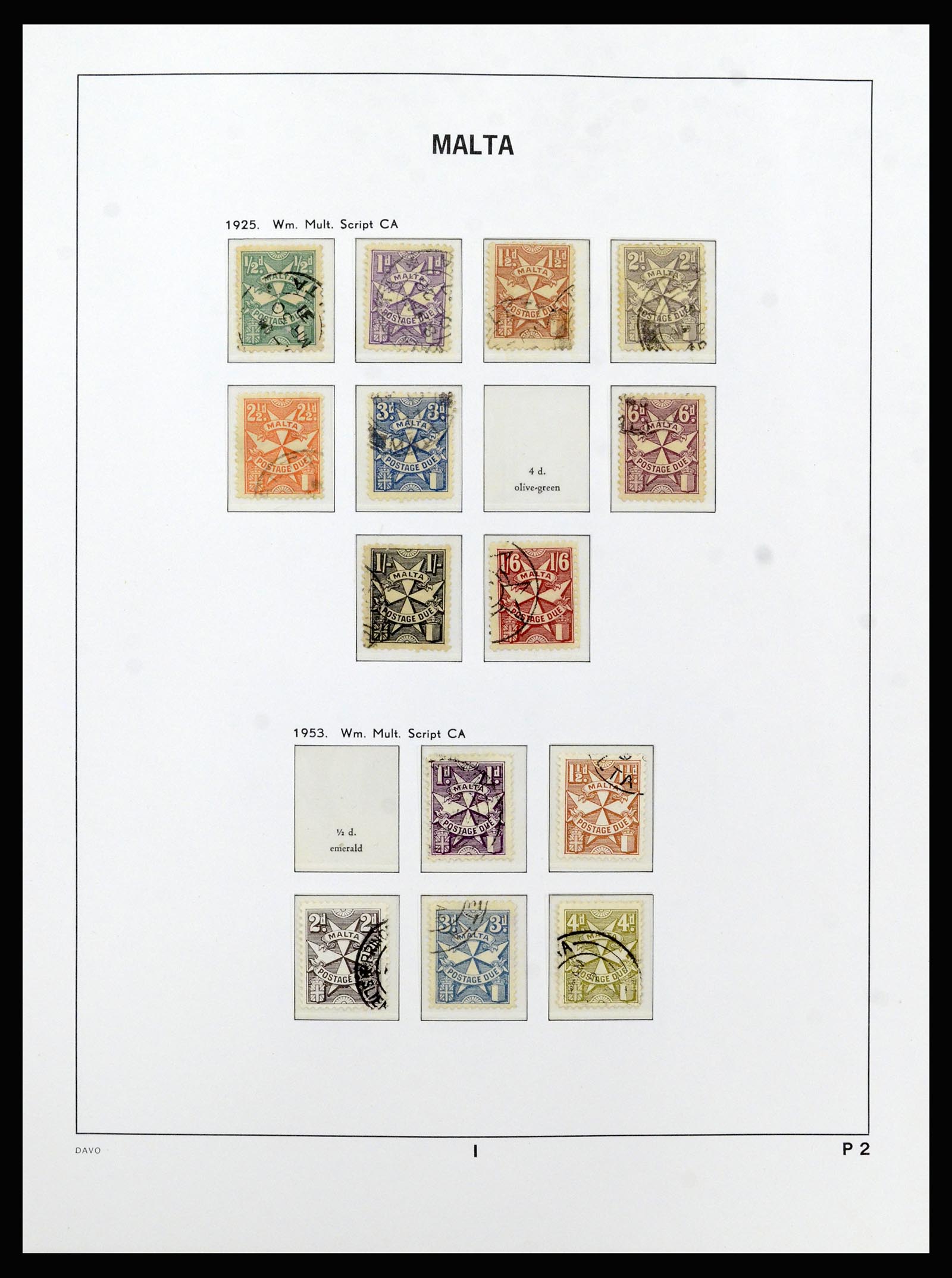 37212 024 - Stamp collection 37212 Malta 1863-1989.