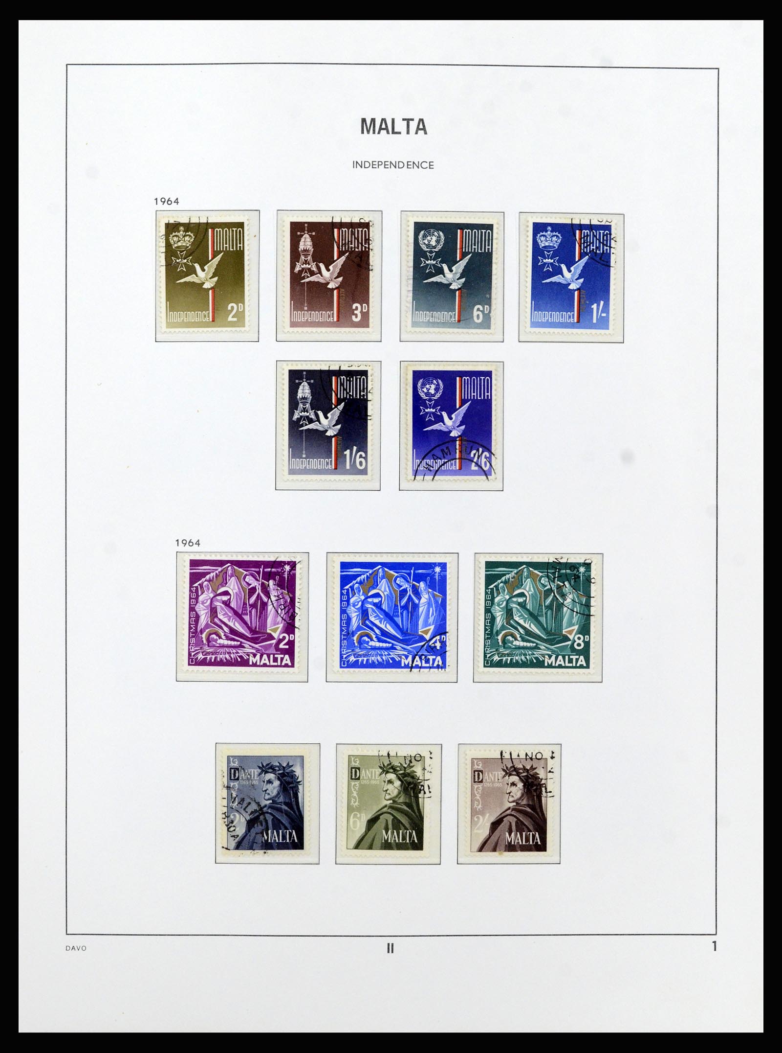 37212 025 - Postzegelverzameling 37212 Malta 1863-1989.