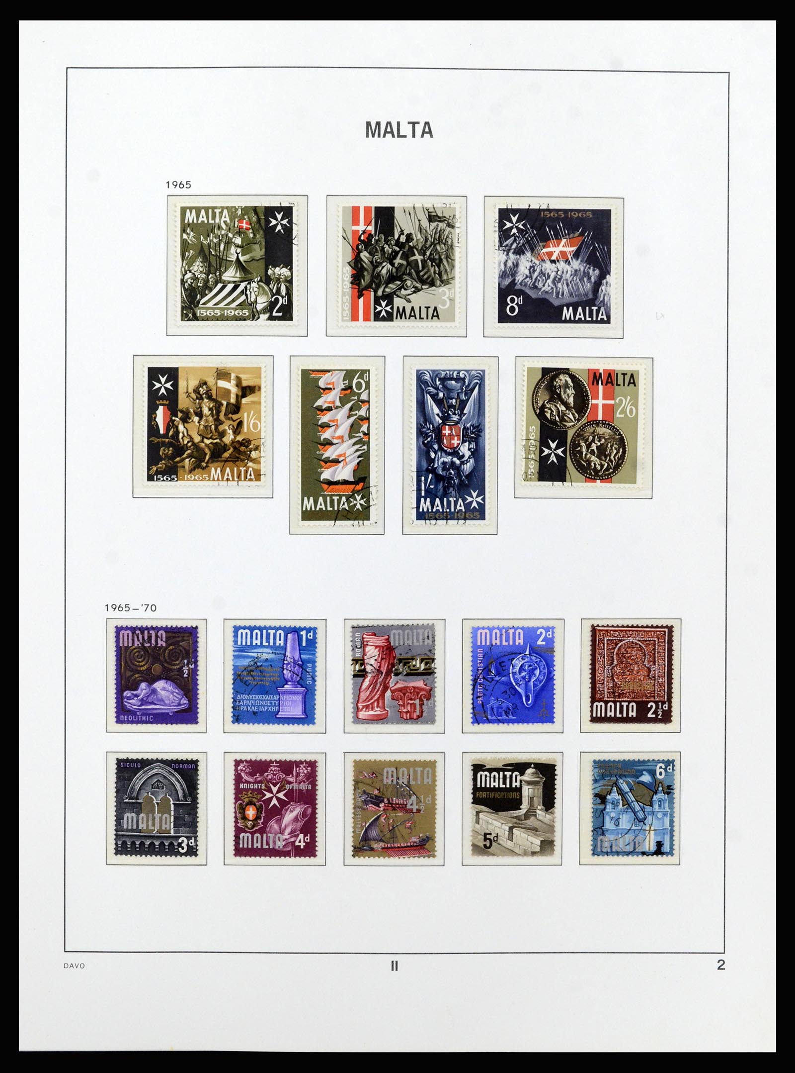 37212 026 - Stamp collection 37212 Malta 1863-1989.