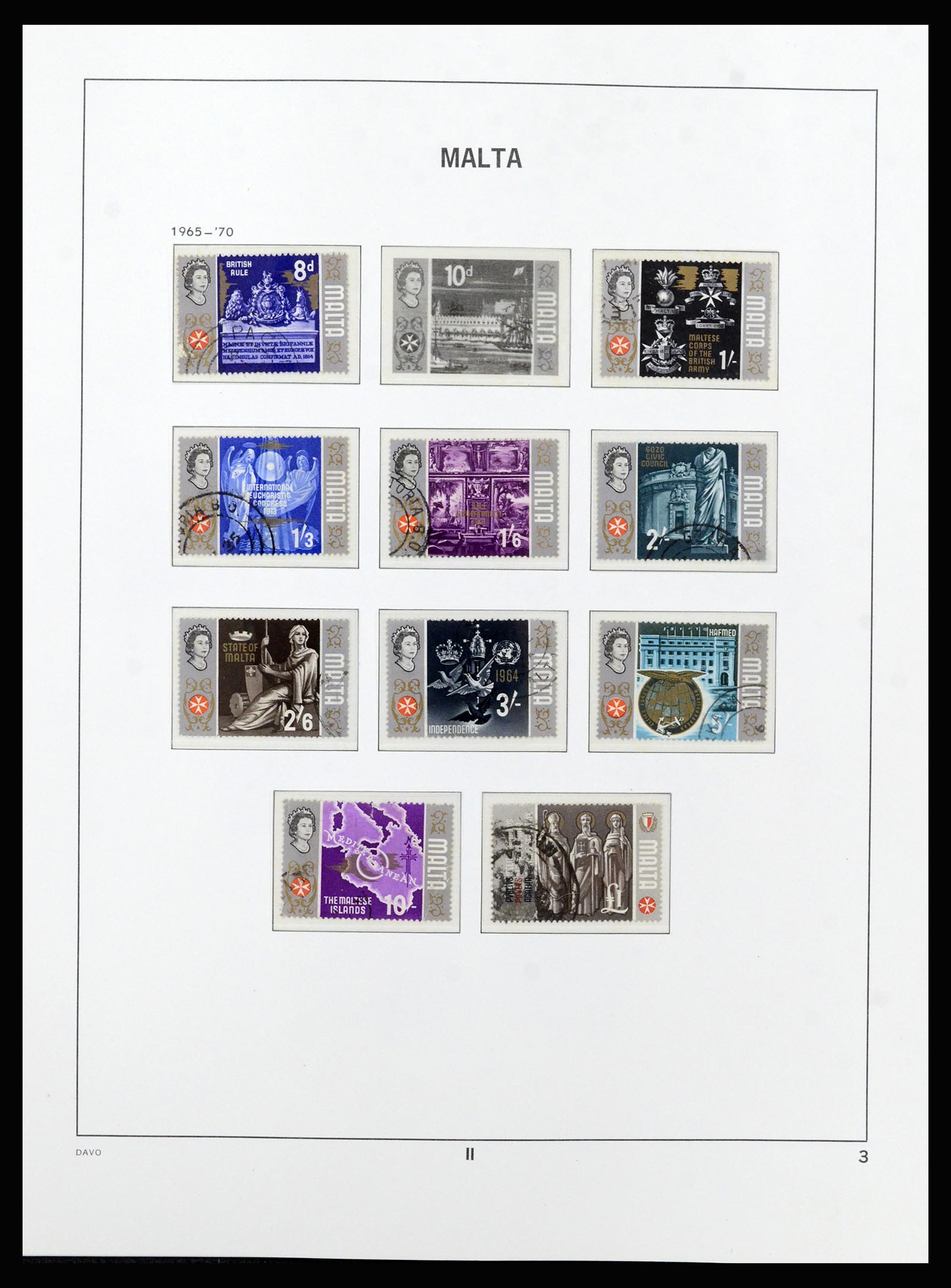 37212 027 - Postzegelverzameling 37212 Malta 1863-1989.