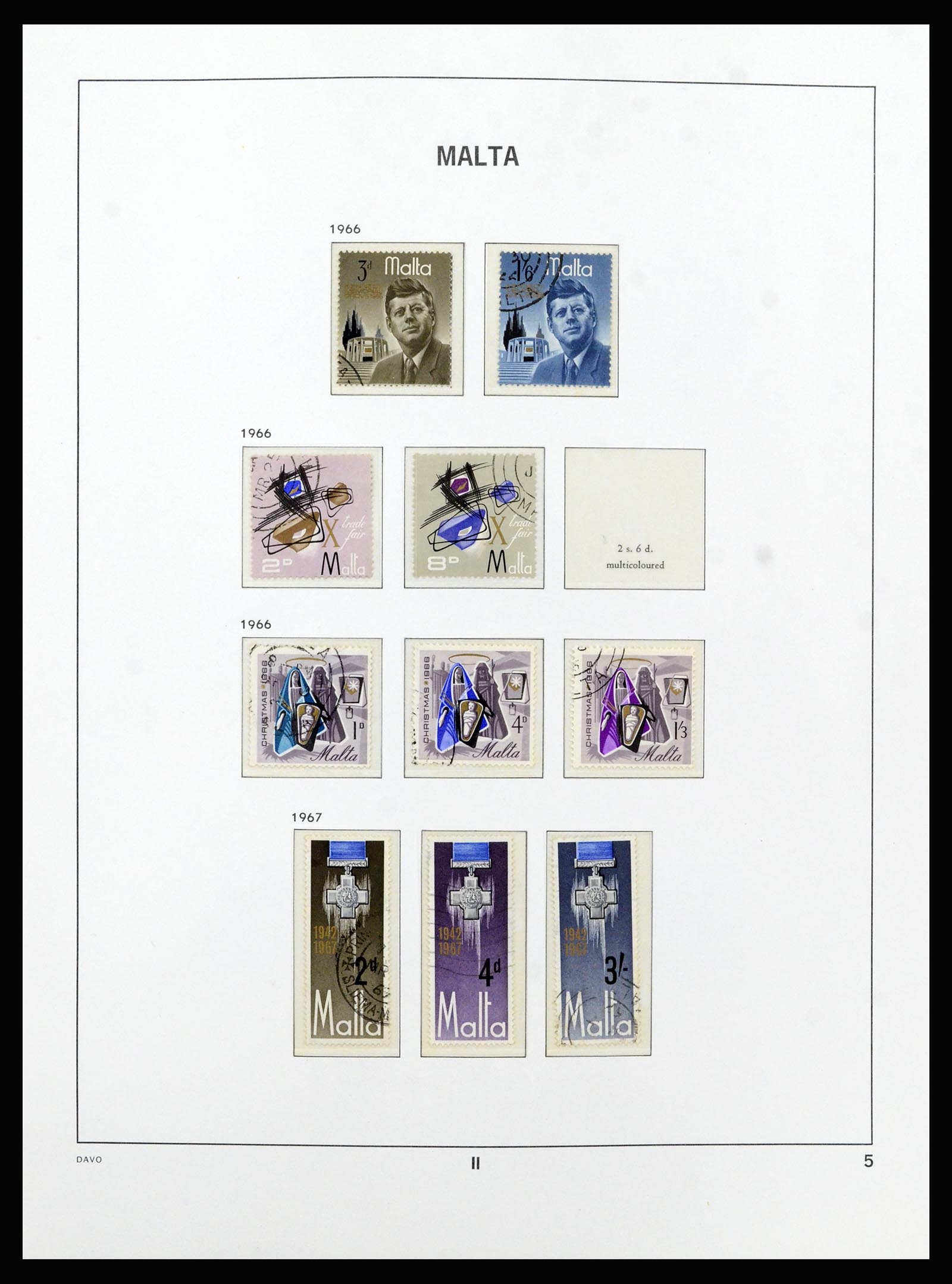 37212 029 - Stamp collection 37212 Malta 1863-1989.