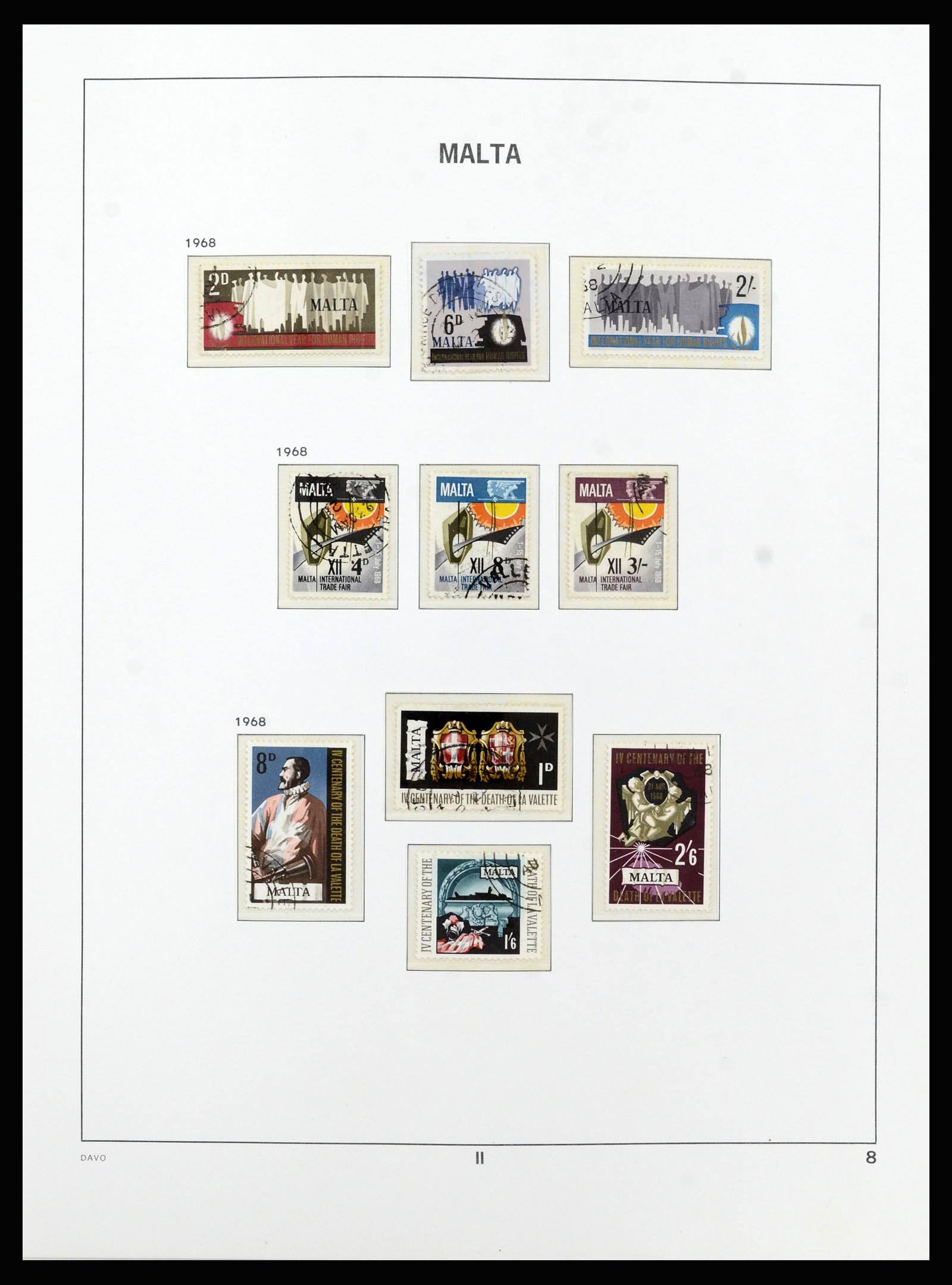 37212 032 - Stamp collection 37212 Malta 1863-1989.