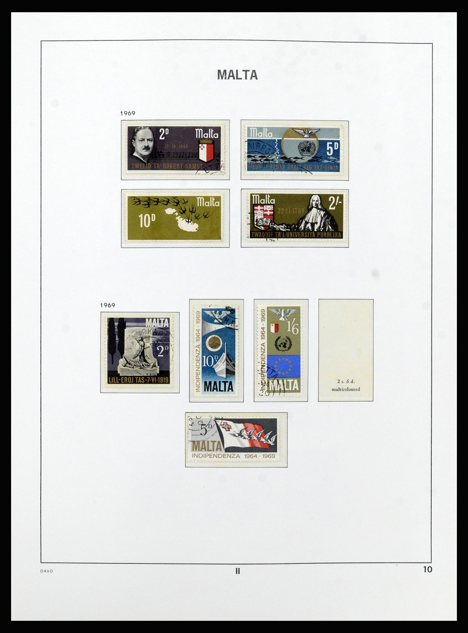 37212 034 - Postzegelverzameling 37212 Malta 1863-1989.
