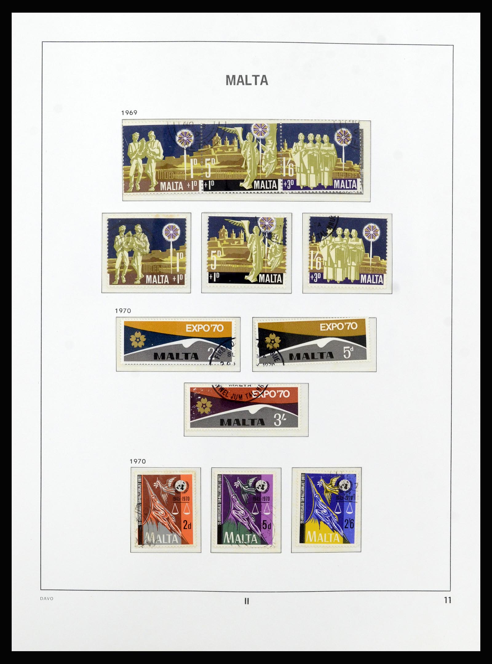 37212 035 - Stamp collection 37212 Malta 1863-1989.