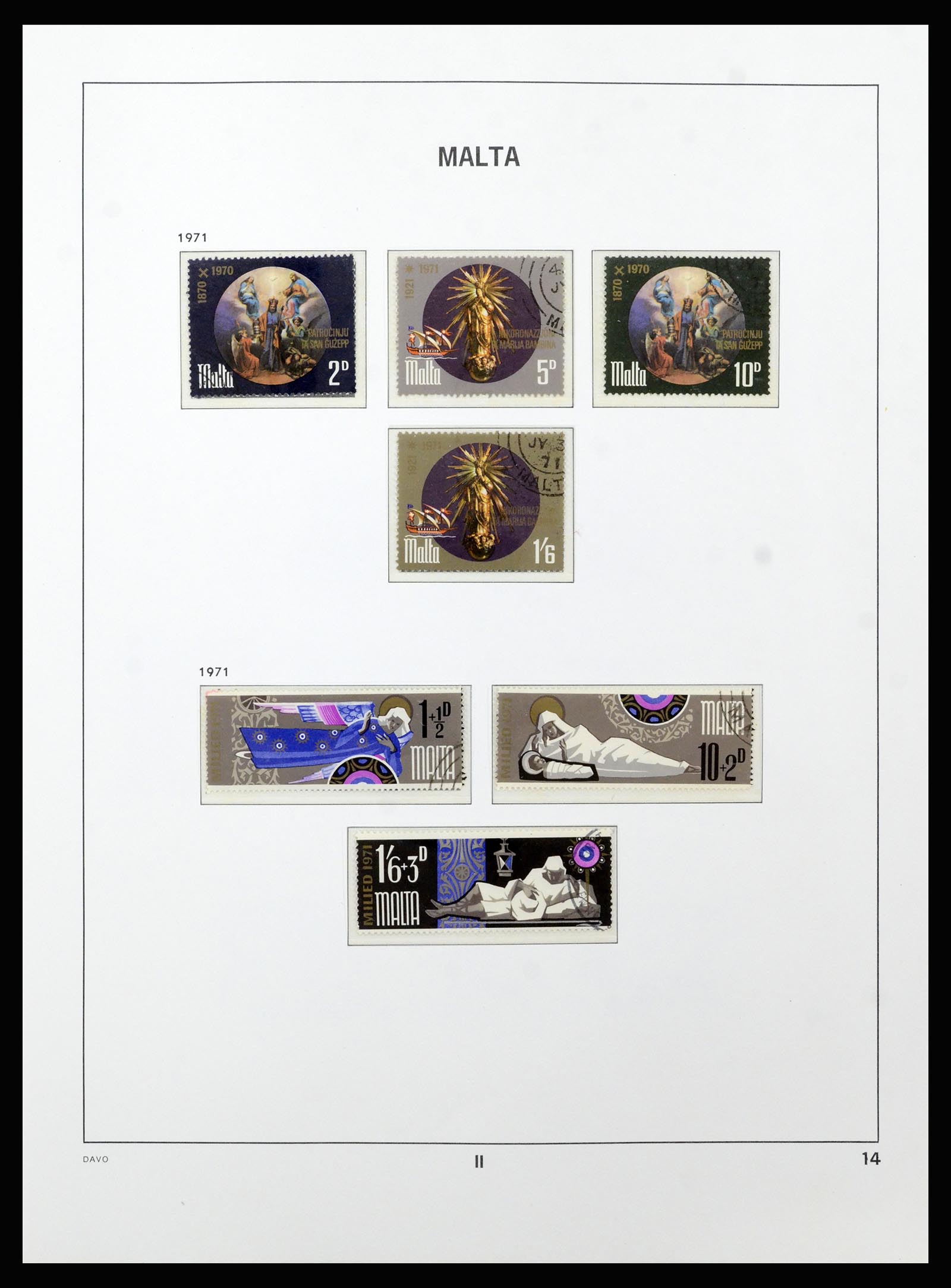 37212 038 - Stamp collection 37212 Malta 1863-1989.