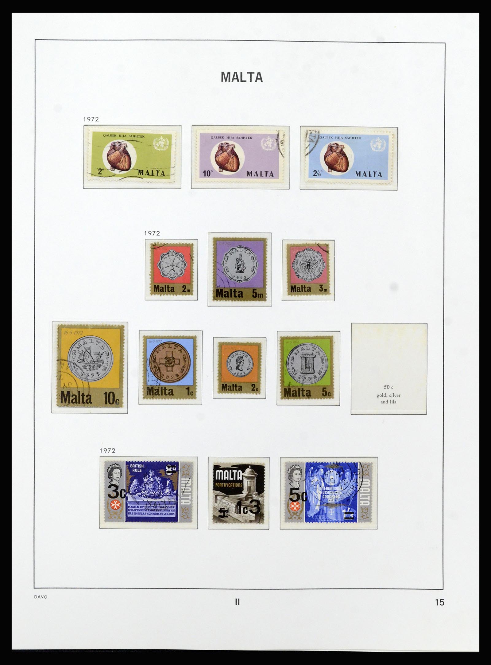 37212 039 - Postzegelverzameling 37212 Malta 1863-1989.