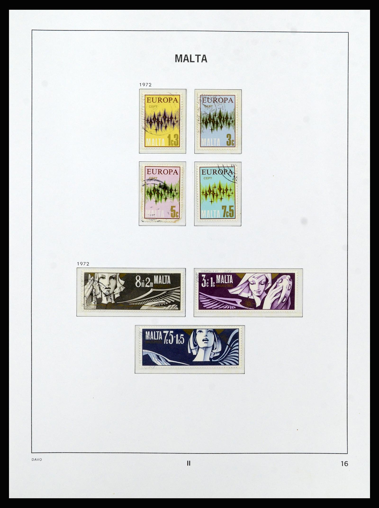 37212 040 - Postzegelverzameling 37212 Malta 1863-1989.
