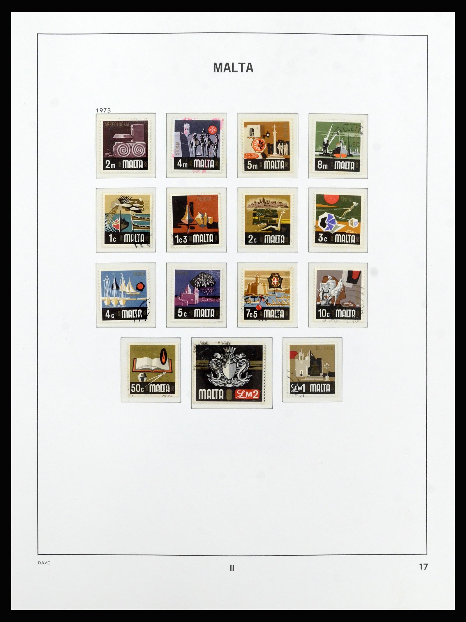 37212 041 - Stamp collection 37212 Malta 1863-1989.