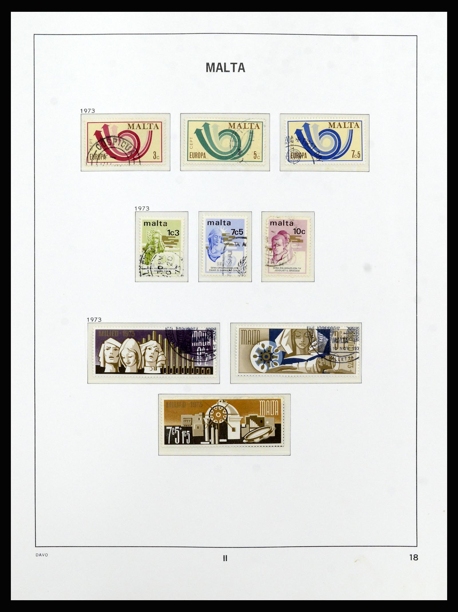 37212 042 - Postzegelverzameling 37212 Malta 1863-1989.