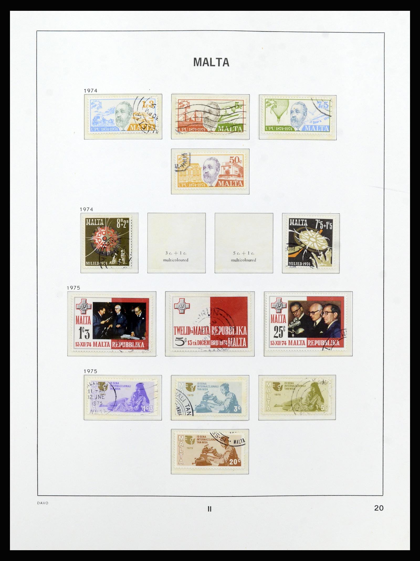 37212 044 - Stamp collection 37212 Malta 1863-1989.