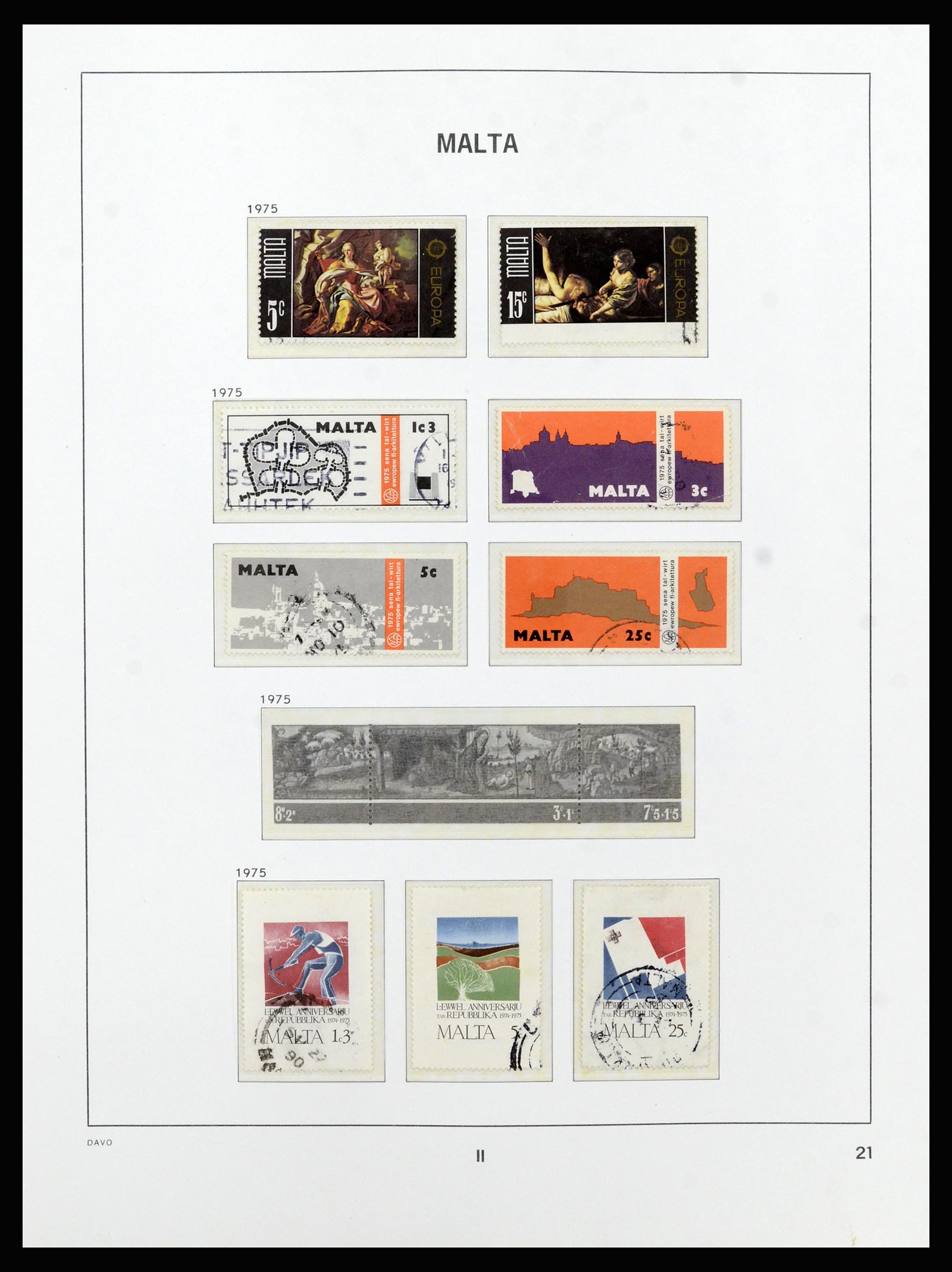 37212 045 - Stamp collection 37212 Malta 1863-1989.