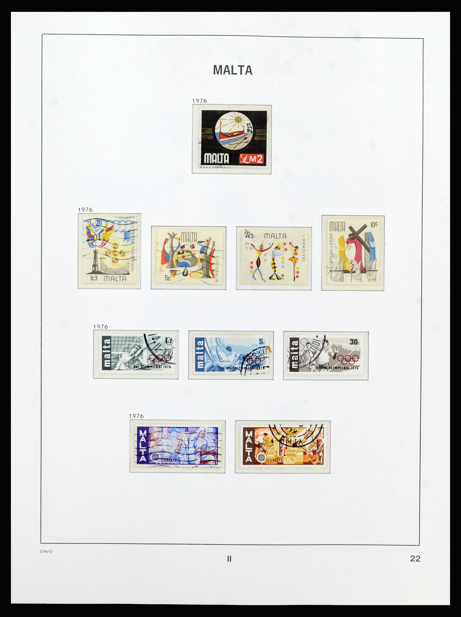 37212 046 - Postzegelverzameling 37212 Malta 1863-1989.