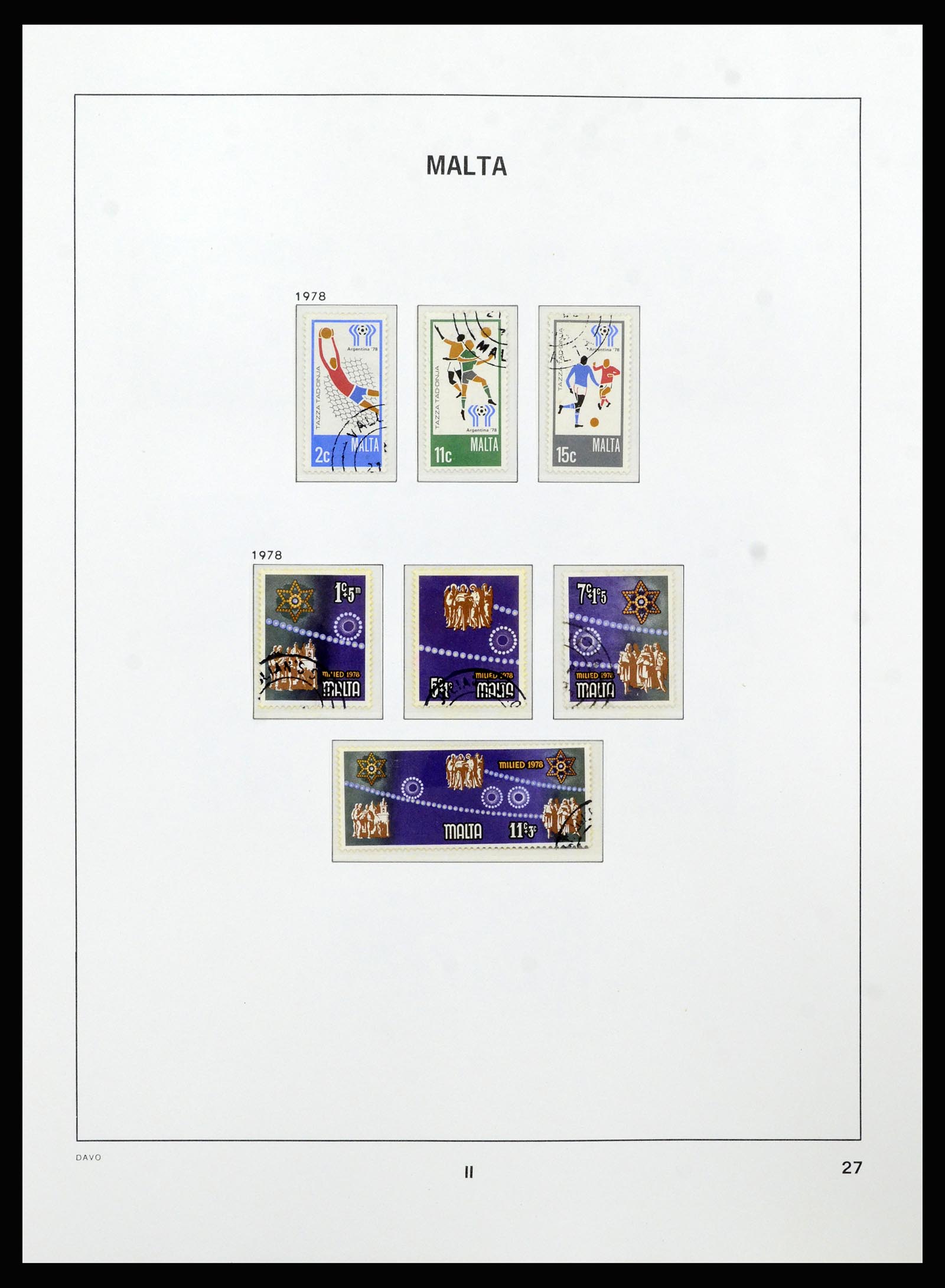 37212 051 - Postzegelverzameling 37212 Malta 1863-1989.