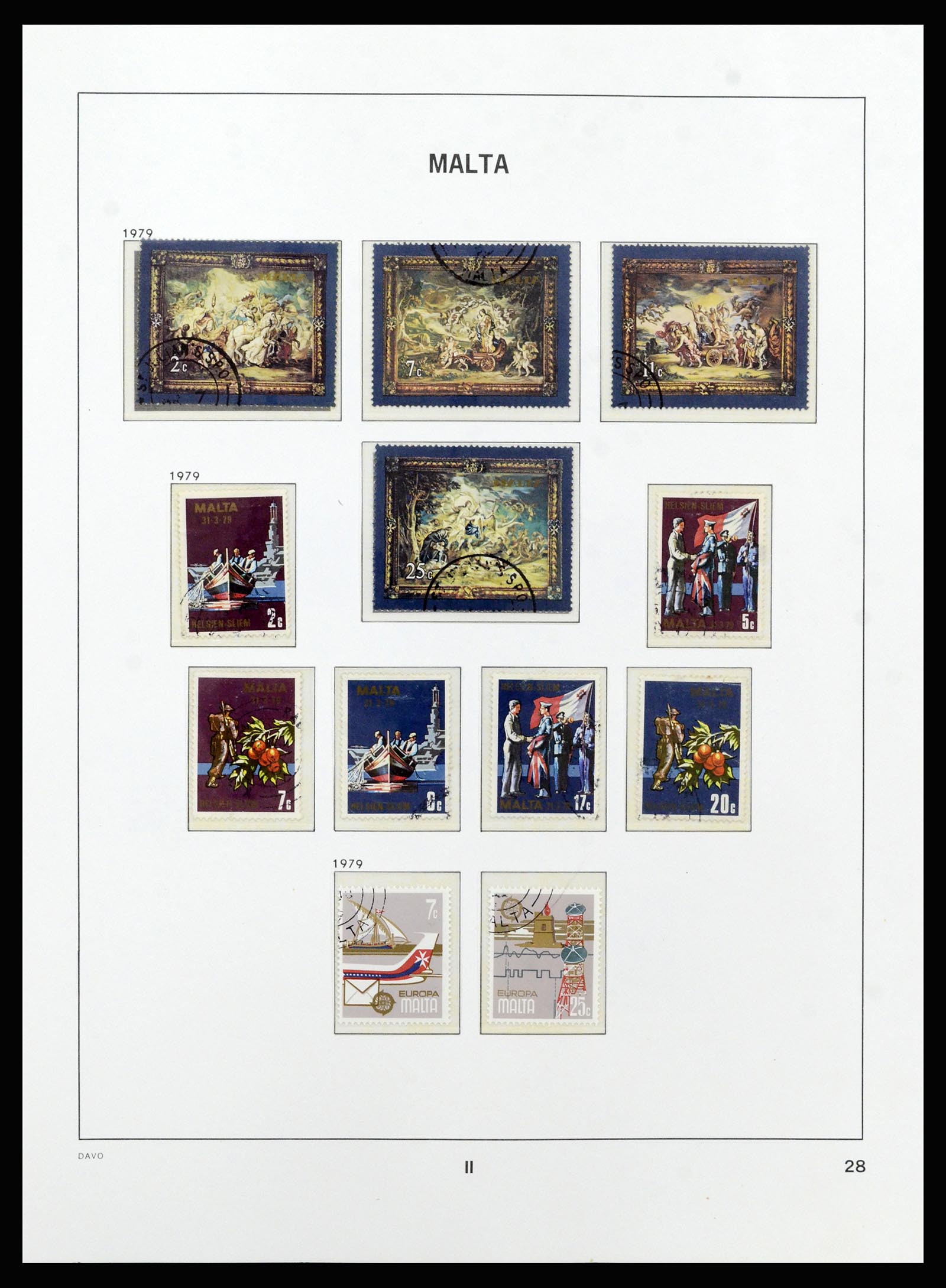 37212 052 - Postzegelverzameling 37212 Malta 1863-1989.