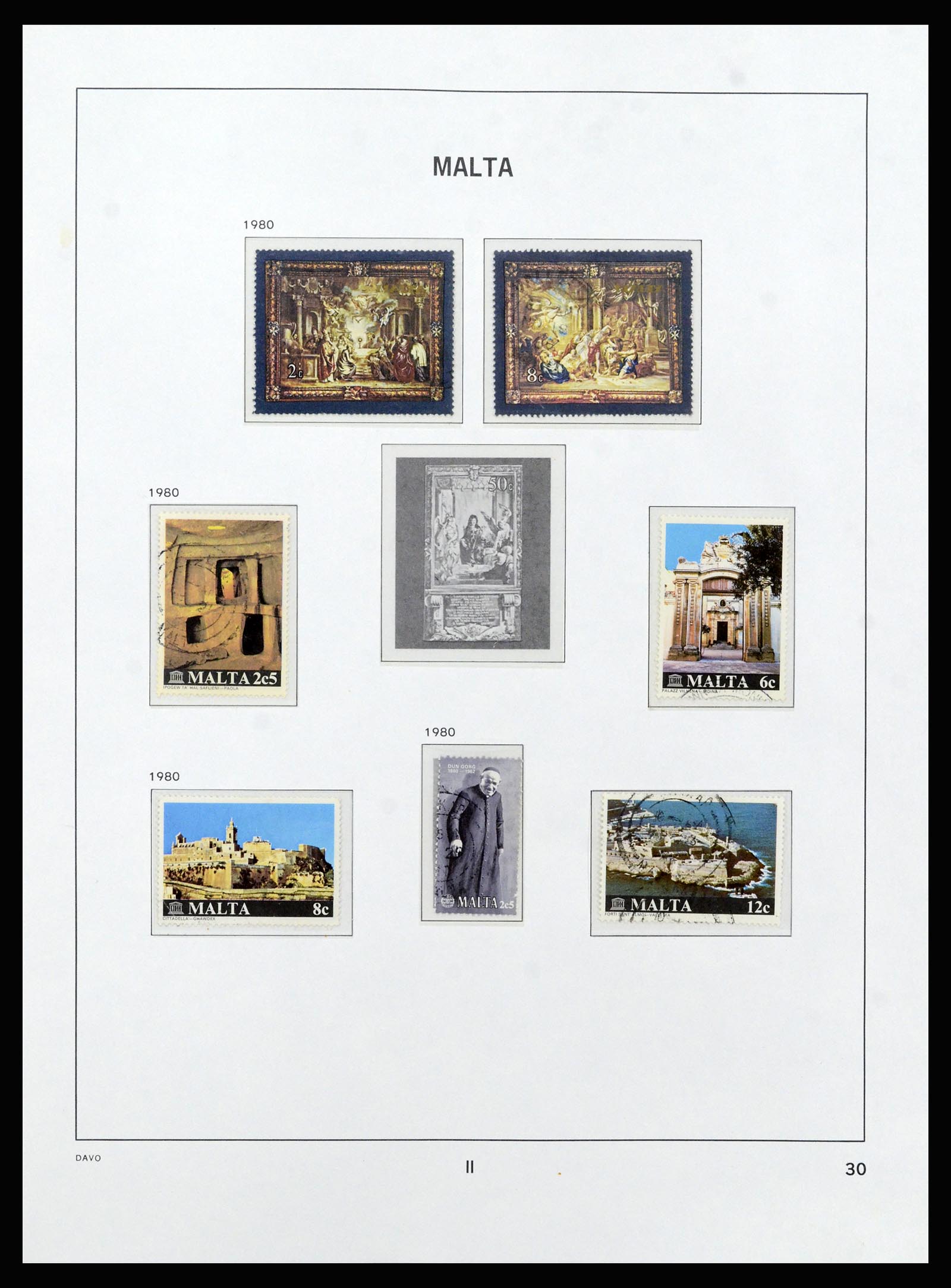 37212 054 - Postzegelverzameling 37212 Malta 1863-1989.