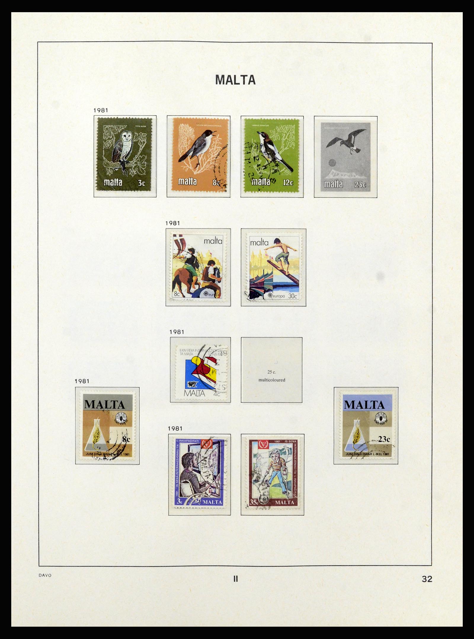 37212 056 - Postzegelverzameling 37212 Malta 1863-1989.