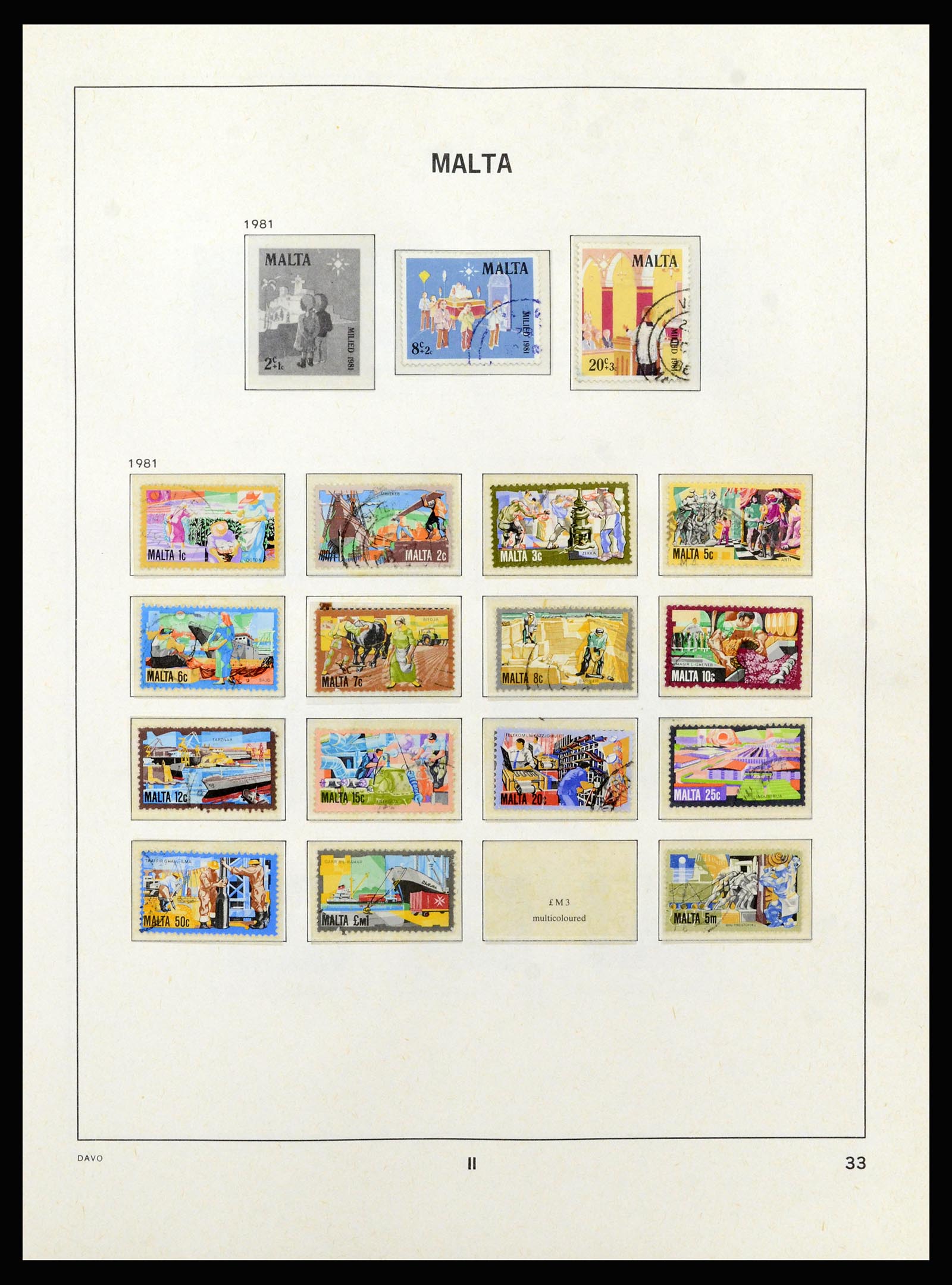 37212 057 - Postzegelverzameling 37212 Malta 1863-1989.