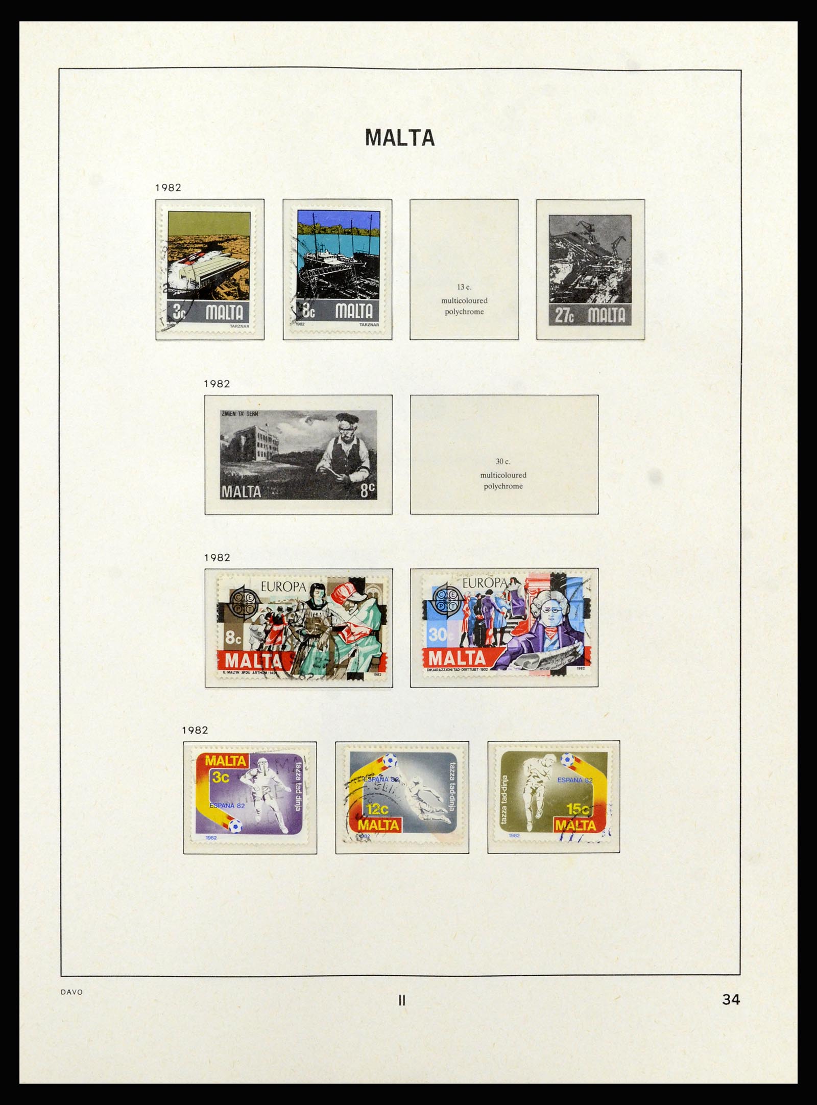 37212 058 - Stamp collection 37212 Malta 1863-1989.