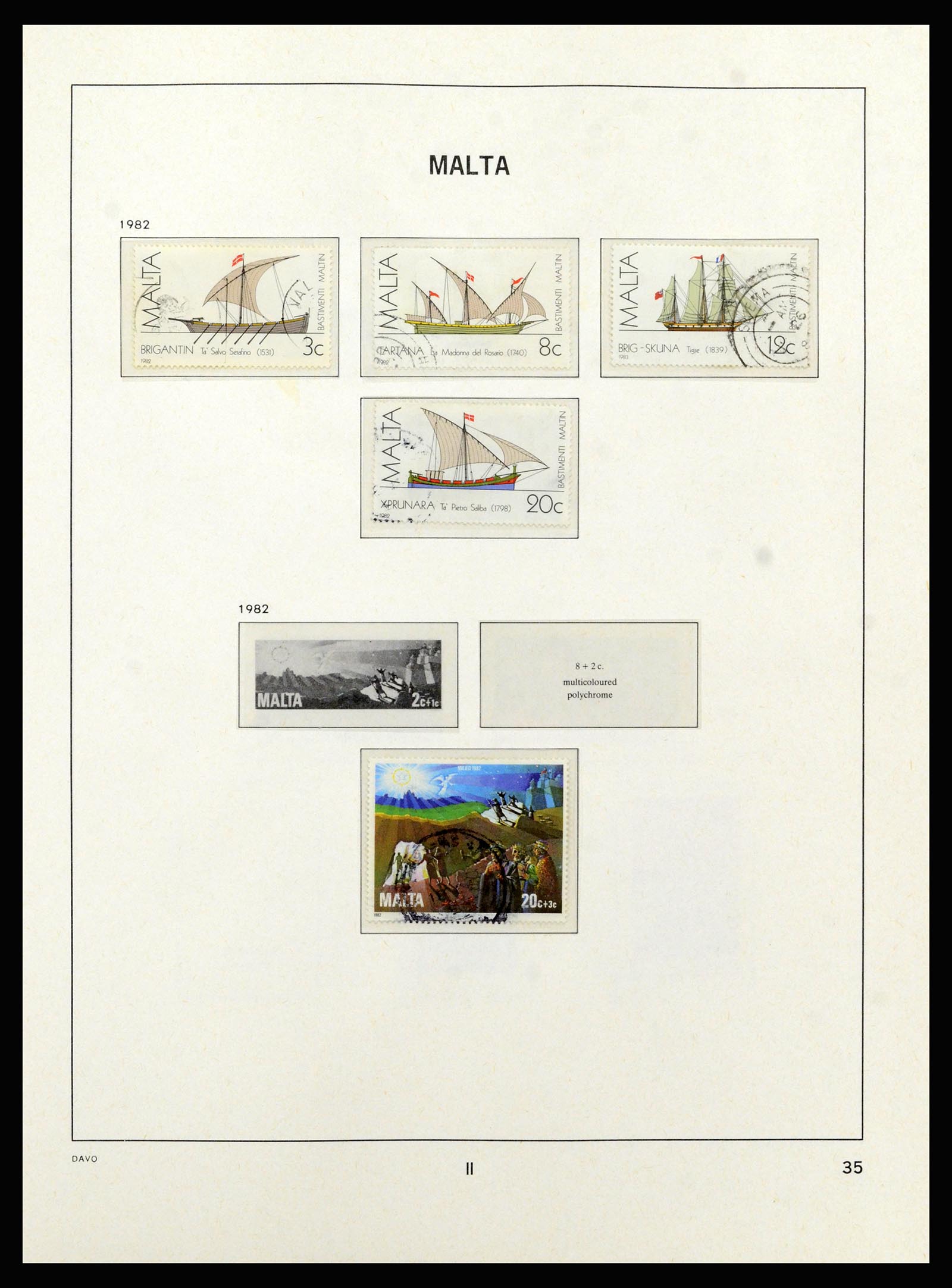 37212 059 - Postzegelverzameling 37212 Malta 1863-1989.