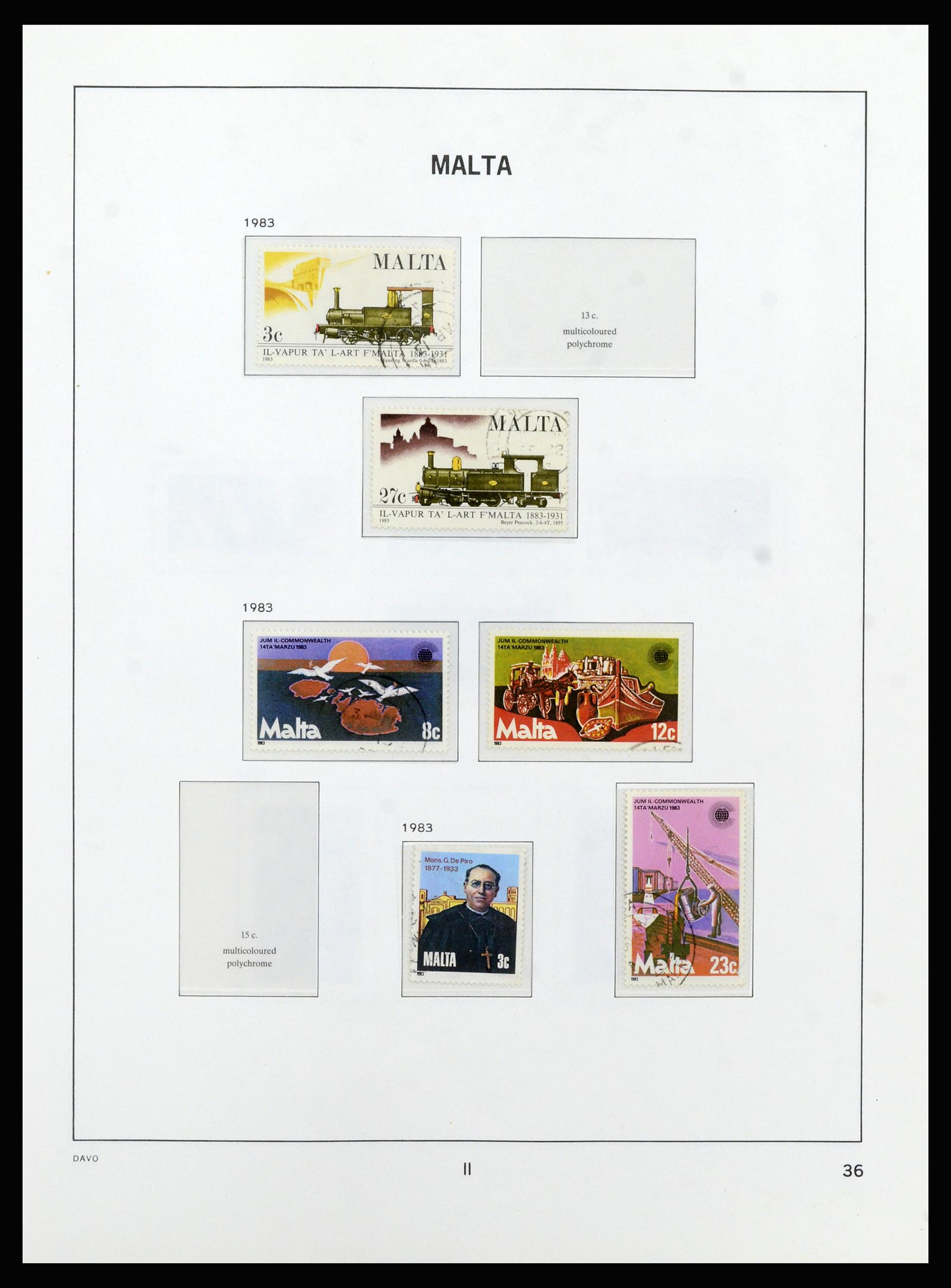 37212 060 - Postzegelverzameling 37212 Malta 1863-1989.