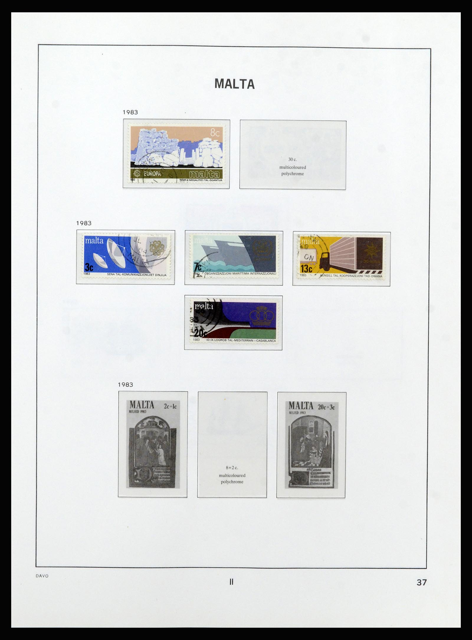 37212 061 - Postzegelverzameling 37212 Malta 1863-1989.