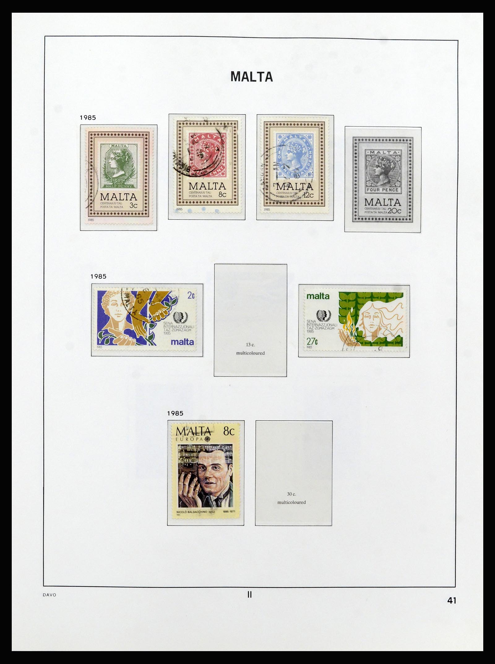 37212 065 - Stamp collection 37212 Malta 1863-1989.